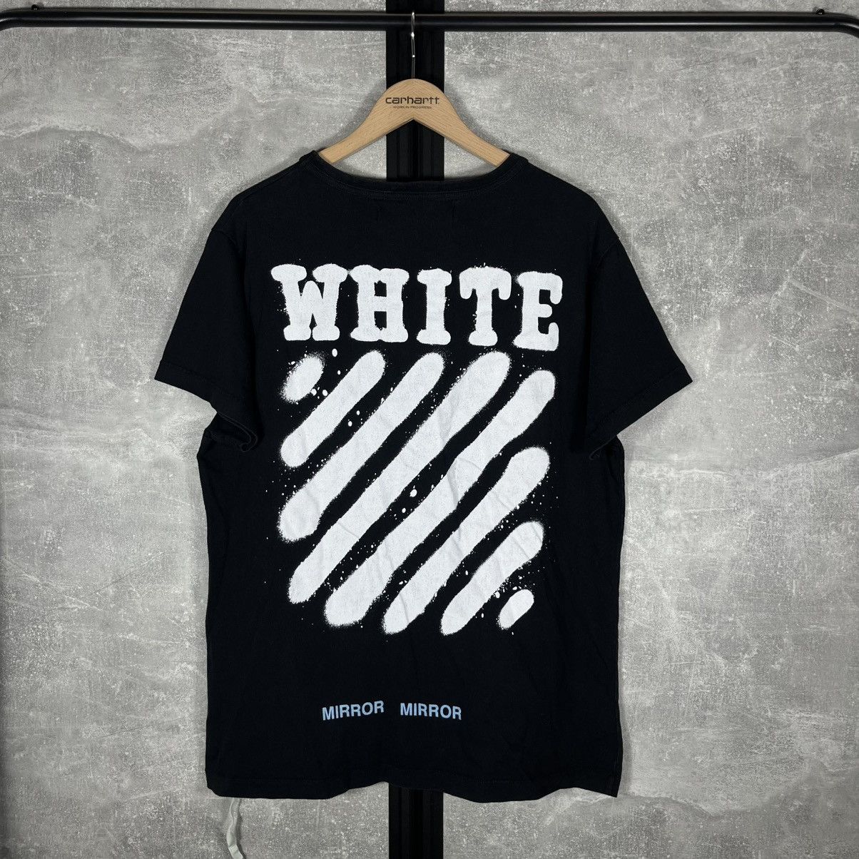 Off-White OFF WHITE SPRAY DIAGONAL VINTAGE TEE TSHIRT VIRGIL ABLOH Size US L / EU 52-54 / 3 - 1 Thumbnail