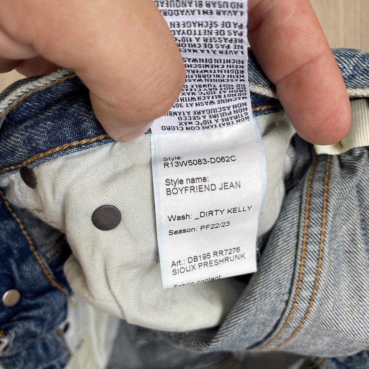 R13 R13 Boyfriend Jeans Dirty Kelly 22/23 Size 33" - 11 Thumbnail