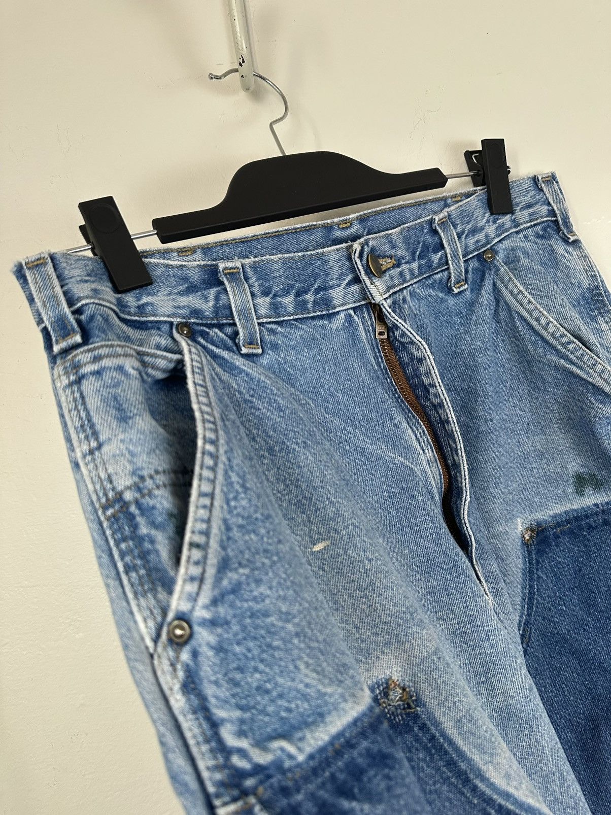 Carhartt (31x33) SICK REWORKED FADED Carhartt Double Knee Pants Size US 31 - 6 Thumbnail