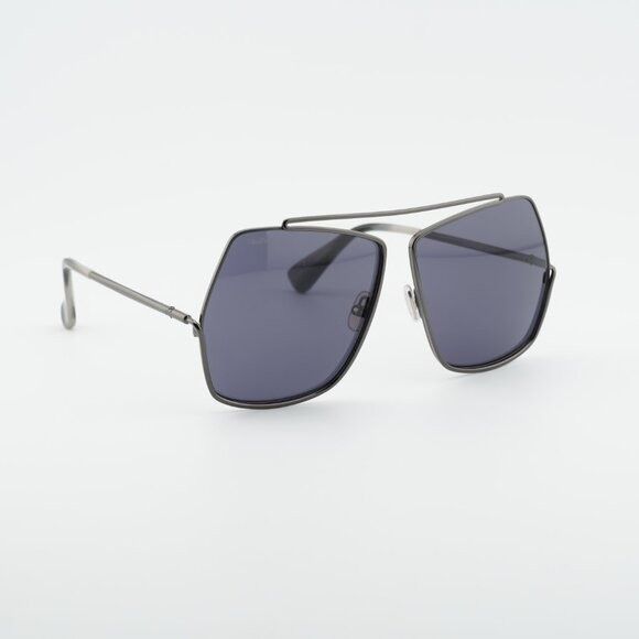 Max Mara Max Mara Elsa MM0006 32N Sunglasses Shiny Gunmetal Geometric Size ONE SIZE - 4 Thumbnail