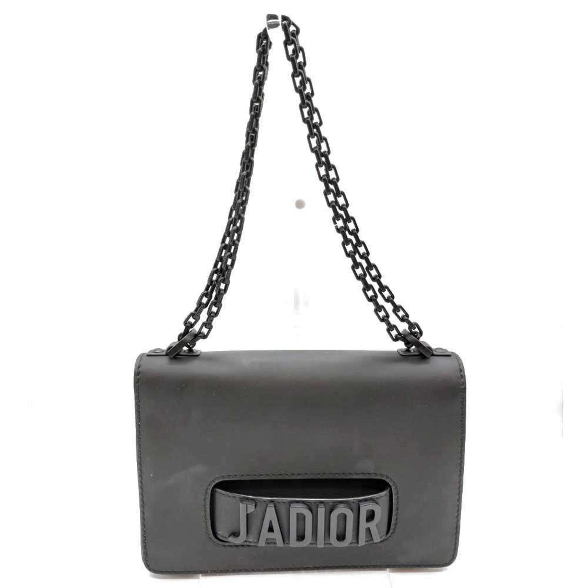 Dior Christian Dior Ja Chain Shoulder Bag in Black Leather for Women Size ONE SIZE - 1 Thumbnail