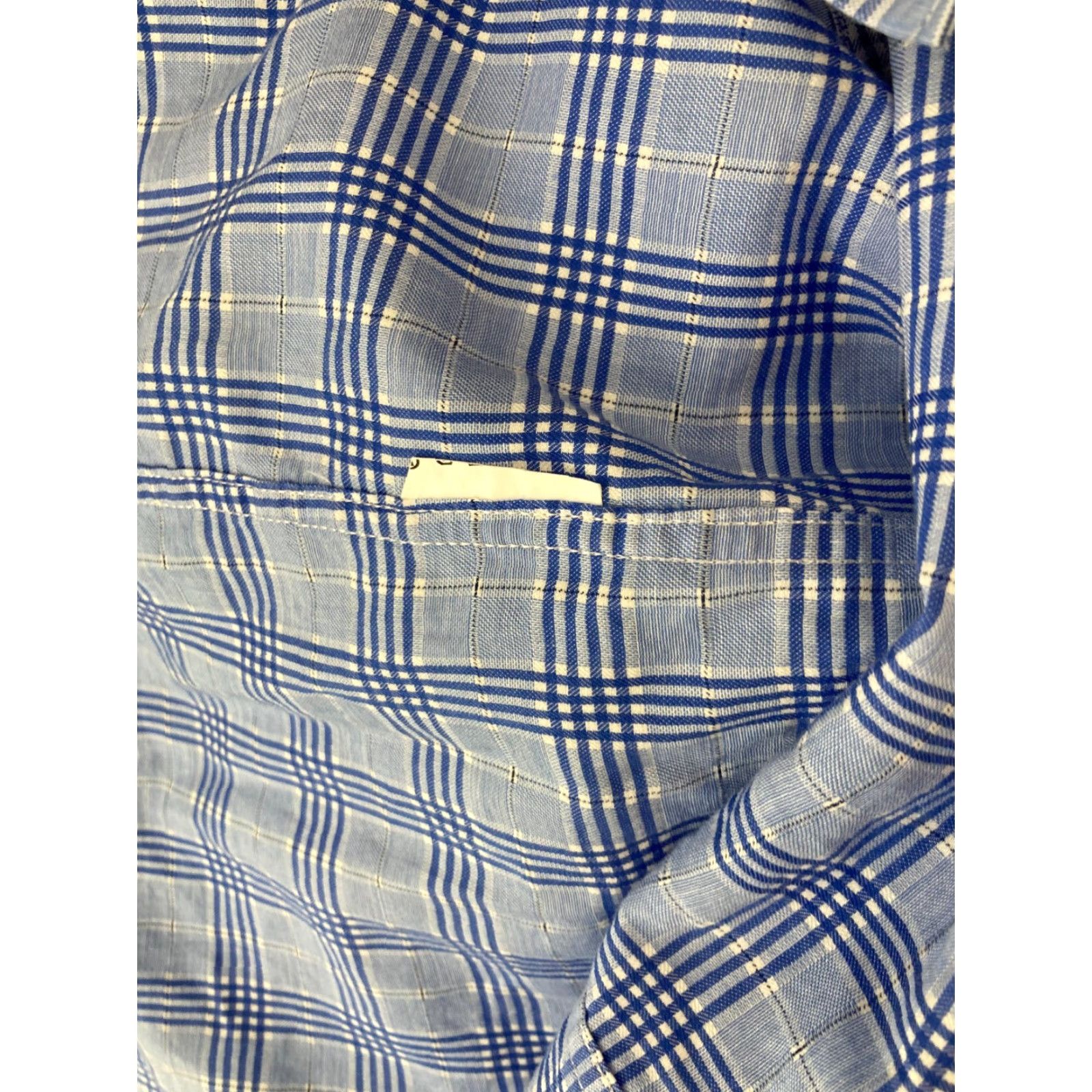 Hugo Boss VINTAGE Boss Hugo Boss Mens Shirt 16 Blue Plaid Long Sleeve Preppy Size US L / EU 52-54 / 3 - 7 Thumbnail