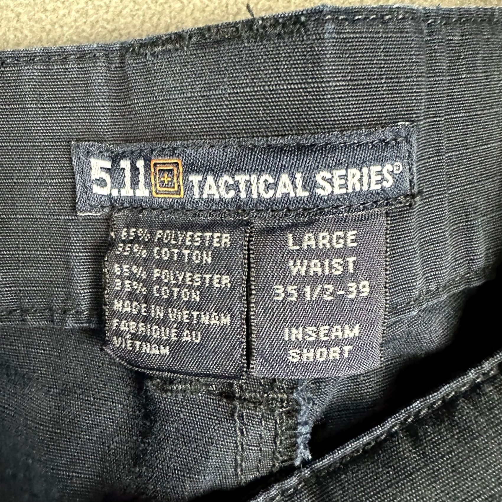 Vintage 5.11 Tactical Pants Mens Large Short Blue Cargo Ripstop TDU Workwear Army USA Size US 33 - 5 Thumbnail