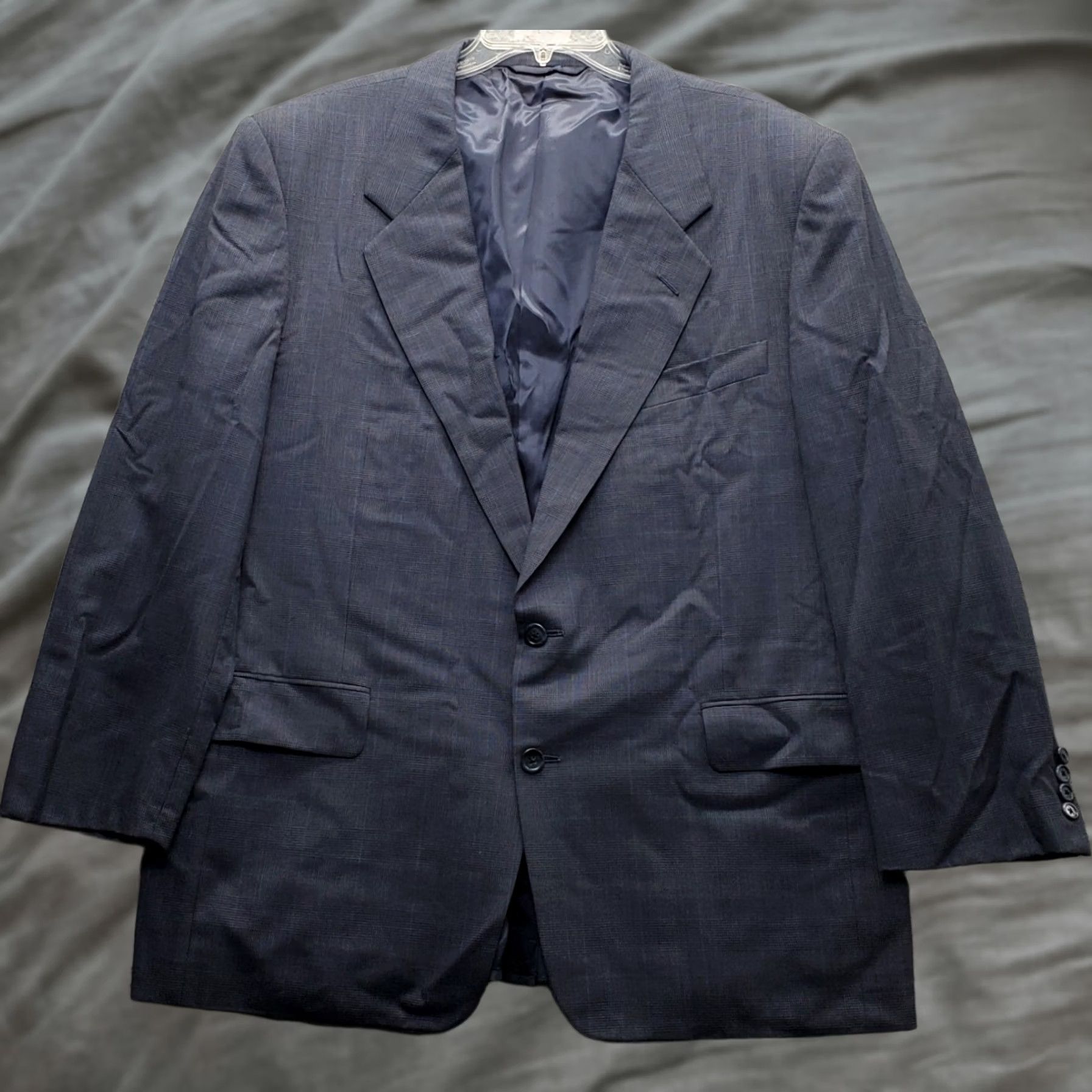 Vintage Hickey Freeman Blazer Jacket Mens 44 Multi Formal Notch Lapel Single Breasted Blazer Jacket Mens 44 Multi Formal Notch Lapel Single Breasted Size 44R - 1 Thumbnail