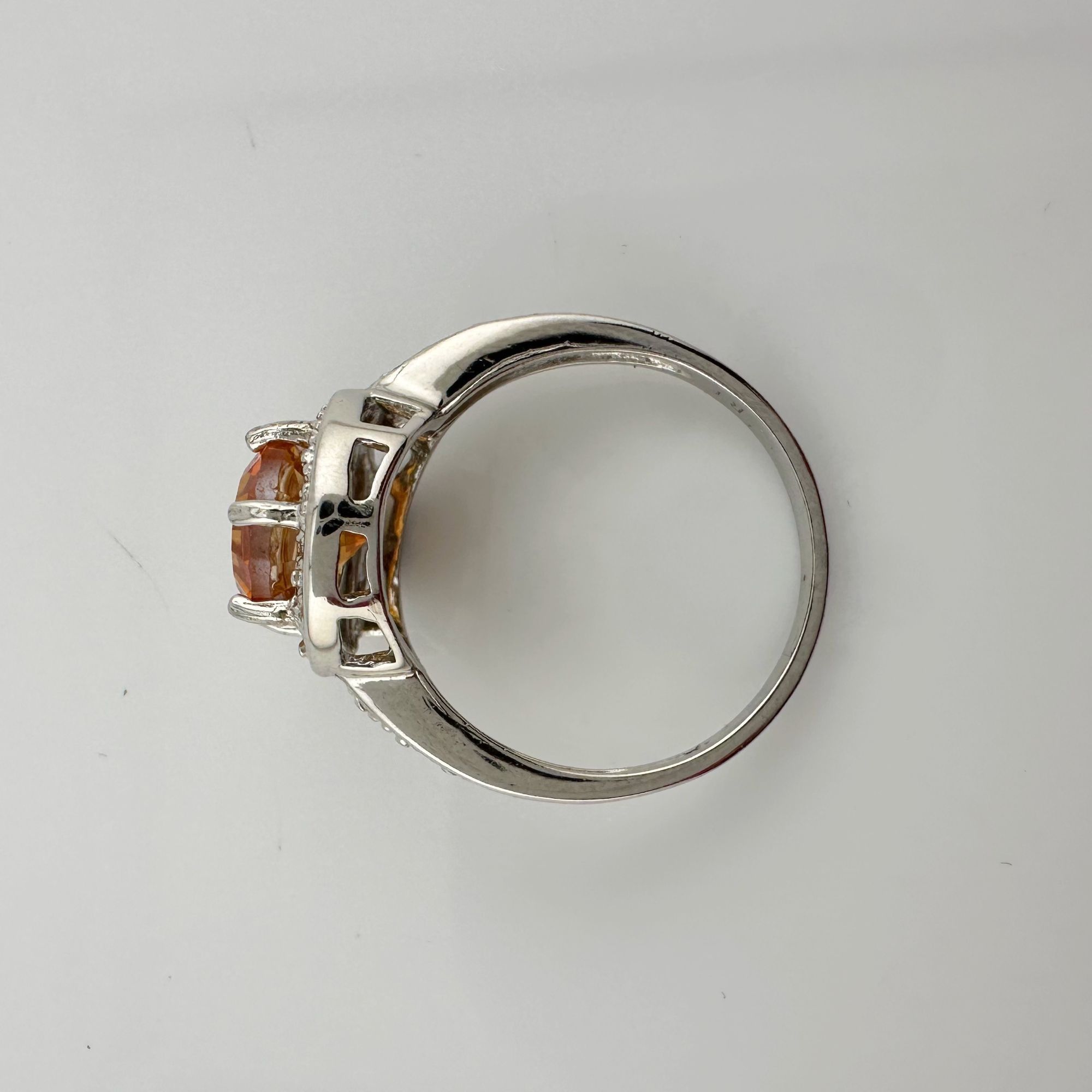 Other Beautiful 2.11 Carat Golden Citrine Ring with Small Diamond Size ONE SIZE - 12 Thumbnail