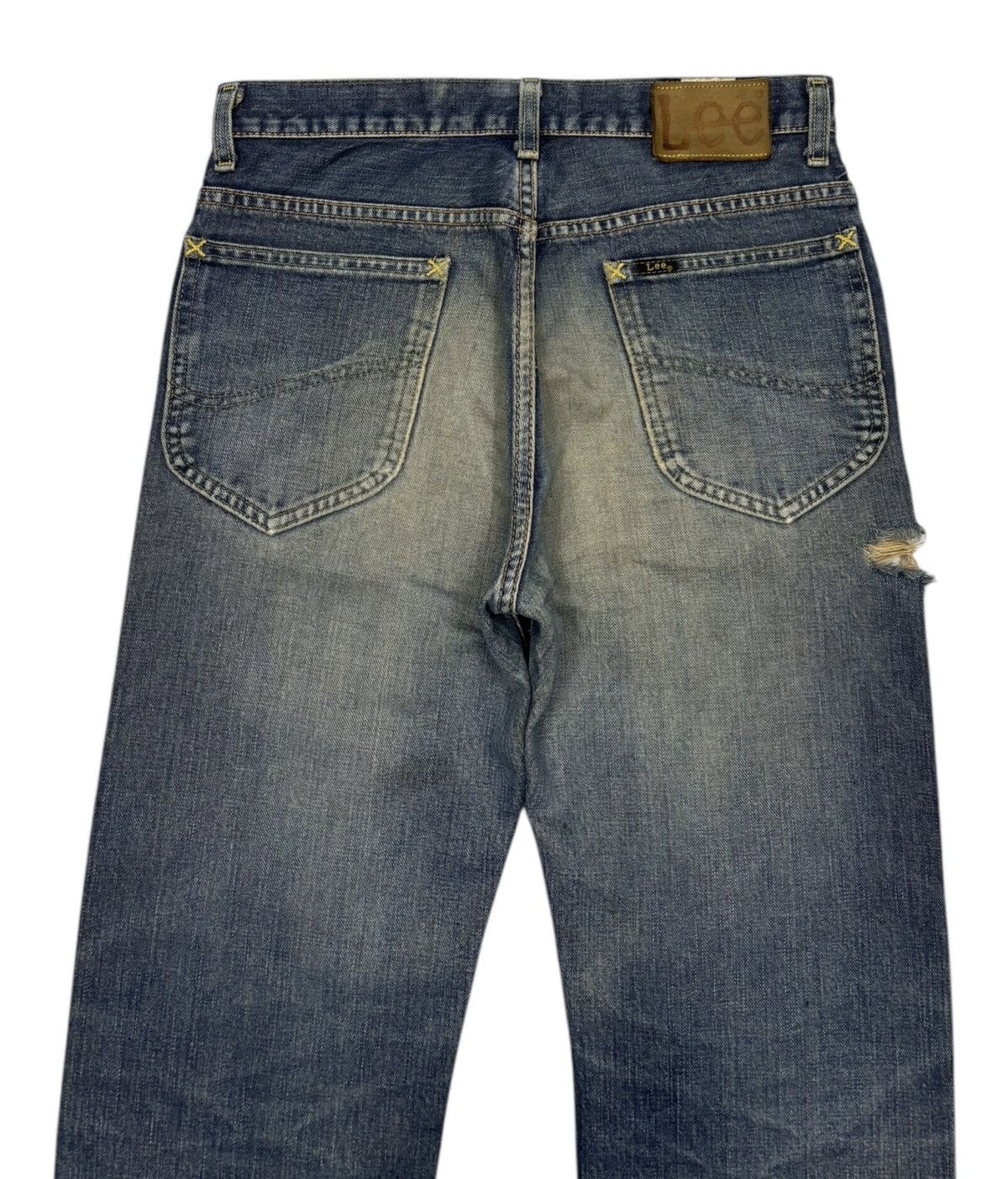 Lee Vintage Lee THRASHED Distressed Selvedge Denim Jeans Size US 30 / EU 46 - 4 Thumbnail