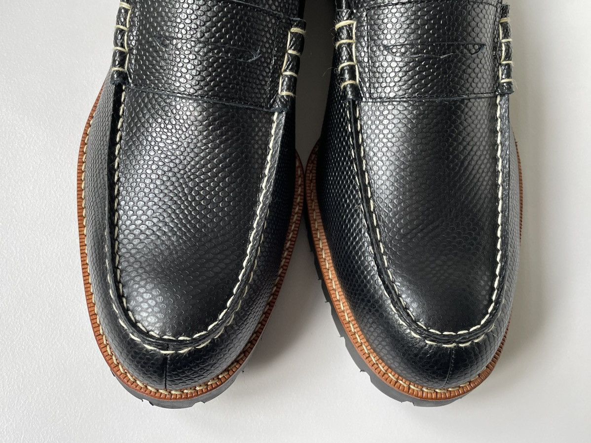 Comme des Garcons Commando Sole Textured Leather Loafers Size US 12 / EU 45 - 9 Thumbnail