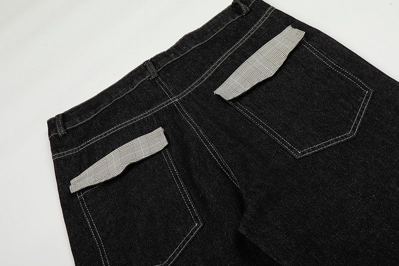 Jean American retro loose patchwork jeans for men Size US 32 / EU 48 - 4 Thumbnail