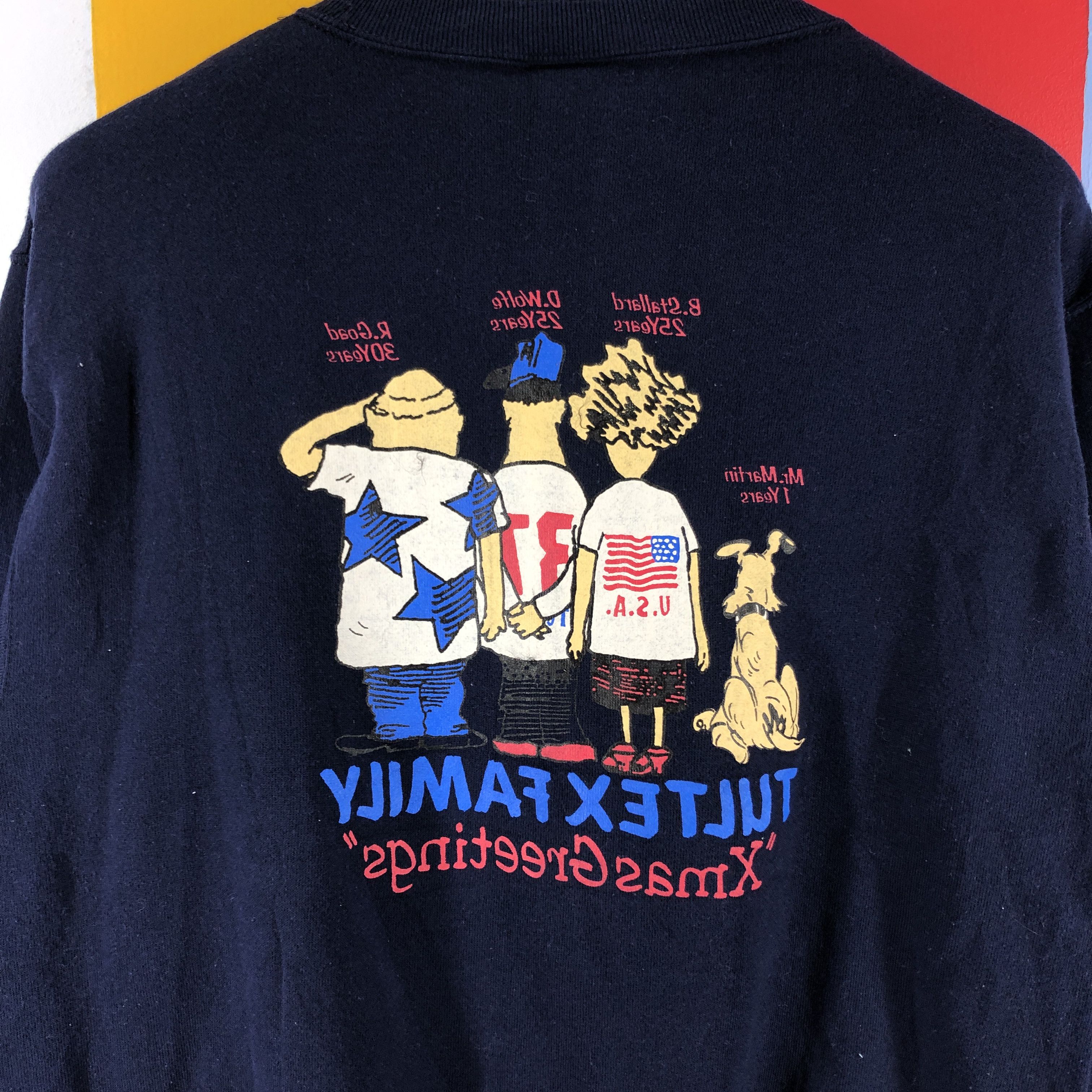 Tultex 90s Vintage TULTEX FAMILY Crew Neck Sweatshirt #0792/O Size US M / EU 48-50 / 2 - 8 Thumbnail