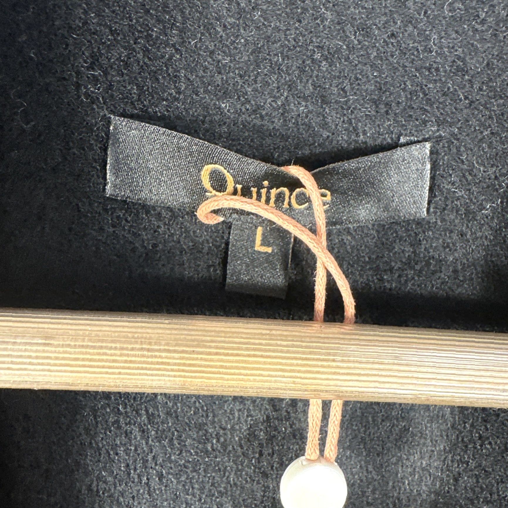 Quince Quince Double Faced Merino Wool Soft Blazer Black Large Women Coat Overcoat Business Winter Size L / US 10 / IT 46 - 3 Thumbnail