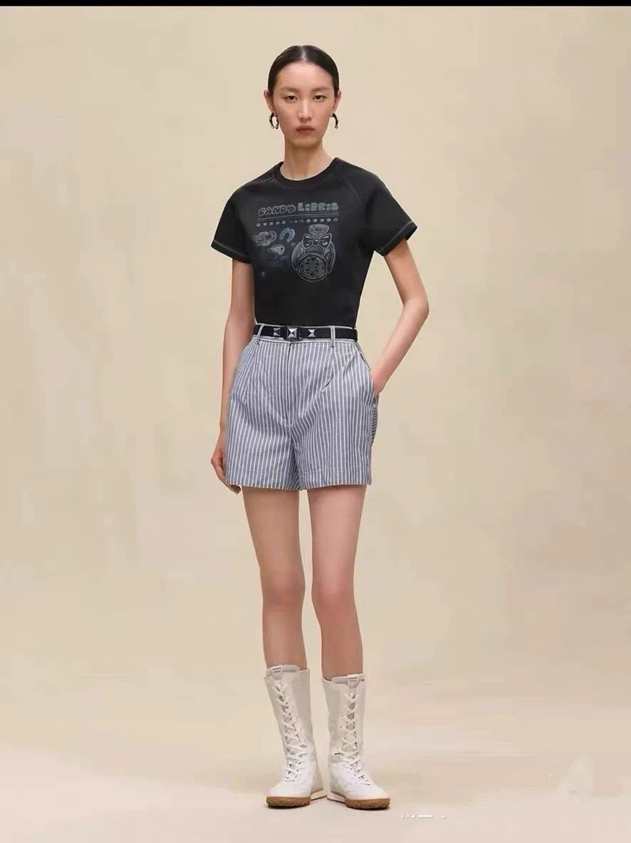 Hermes Hermes 25FW Print Solid Jersey Fitted Tee 36 99 New Size XS / US 0-2 / IT 36-38 - 3 Thumbnail