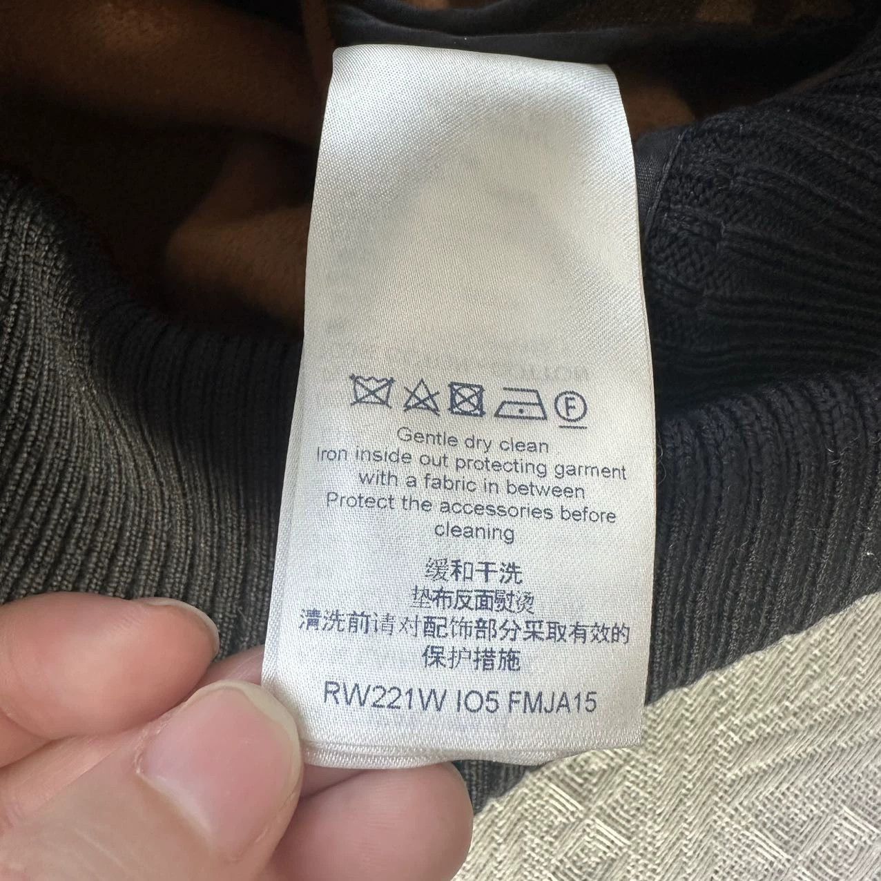 Louis Vuitton LV big logo colorblock wool leather bomber 34 Size XS / US 0-2 / IT 36-38 - 5 Thumbnail