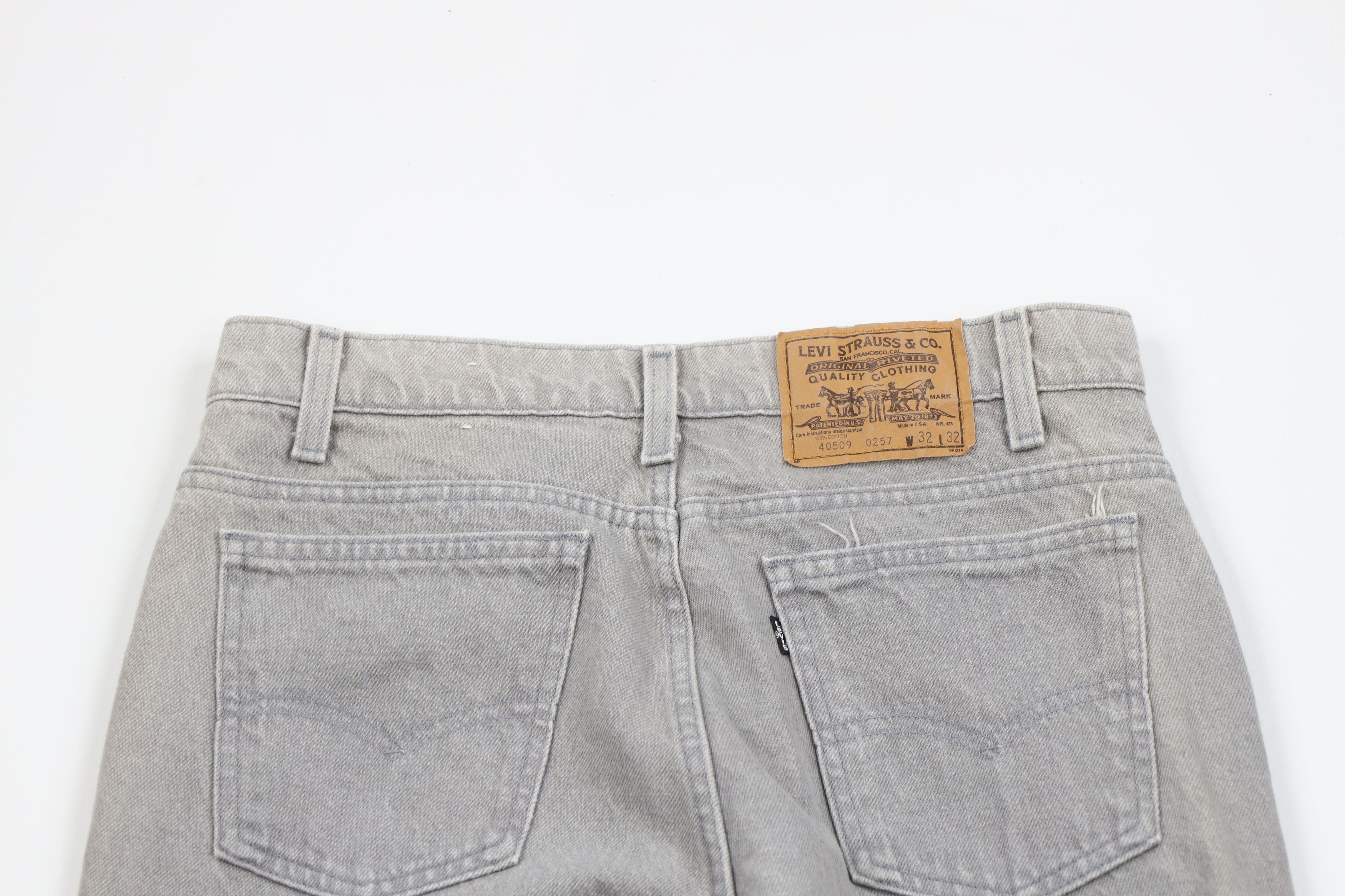 Levi's × Vintage Vintage 90s Levis Tab Straight Leg Denim Jeans Gray USA Size US 30 / EU 46 - 10 Thumbnail