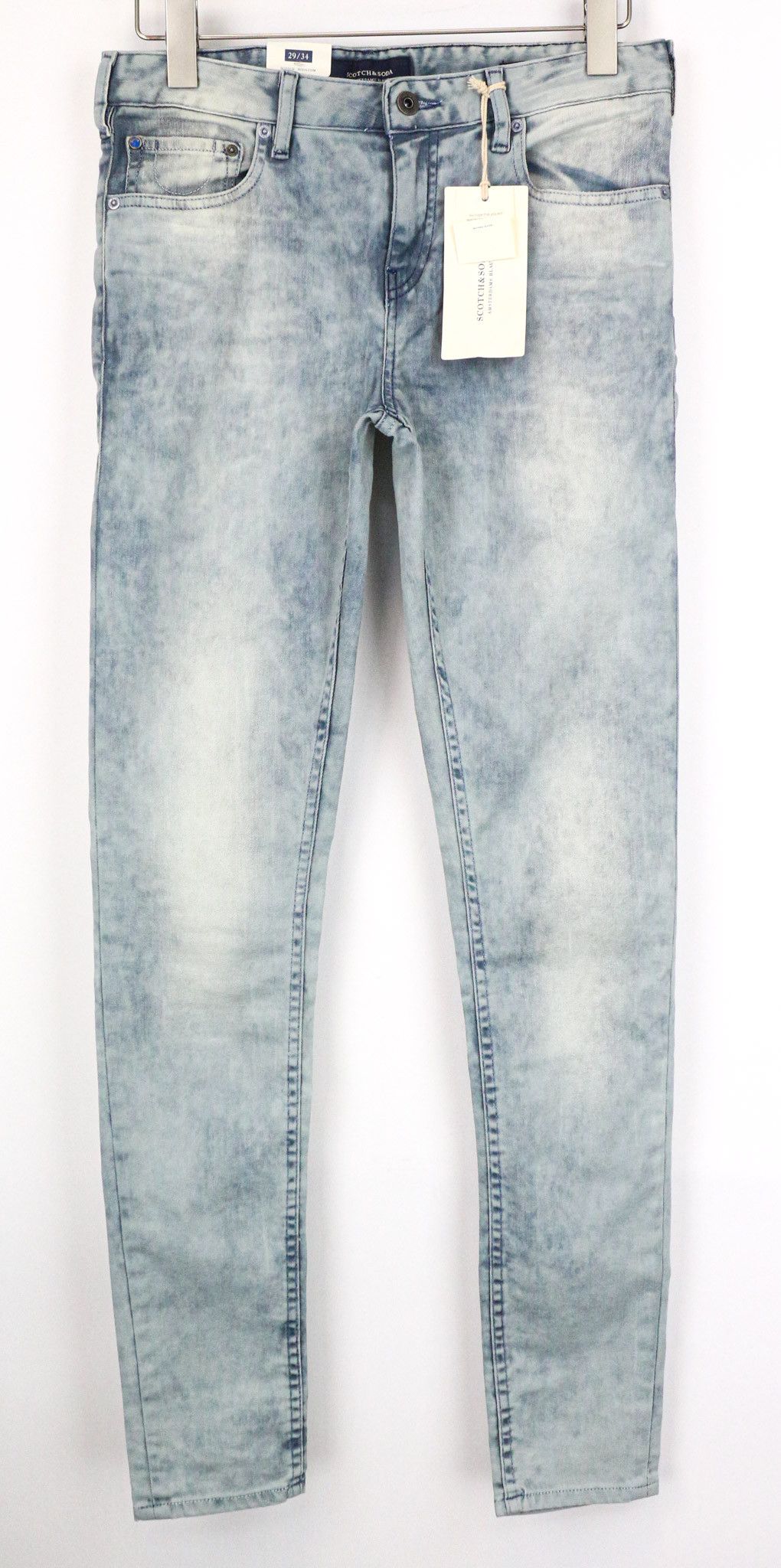 Scotch & Soda SKIM W29/L34 Blue Skinny Stretch Jeans 75196 Size US 29 - 1 Thumbnail