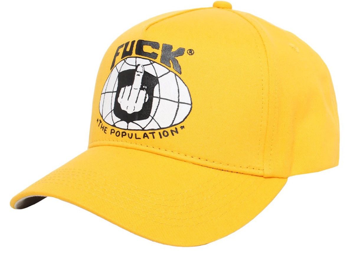 Fuck The Population Middle Finger 5 Panel Size ONE SIZE - 2 Thumbnail