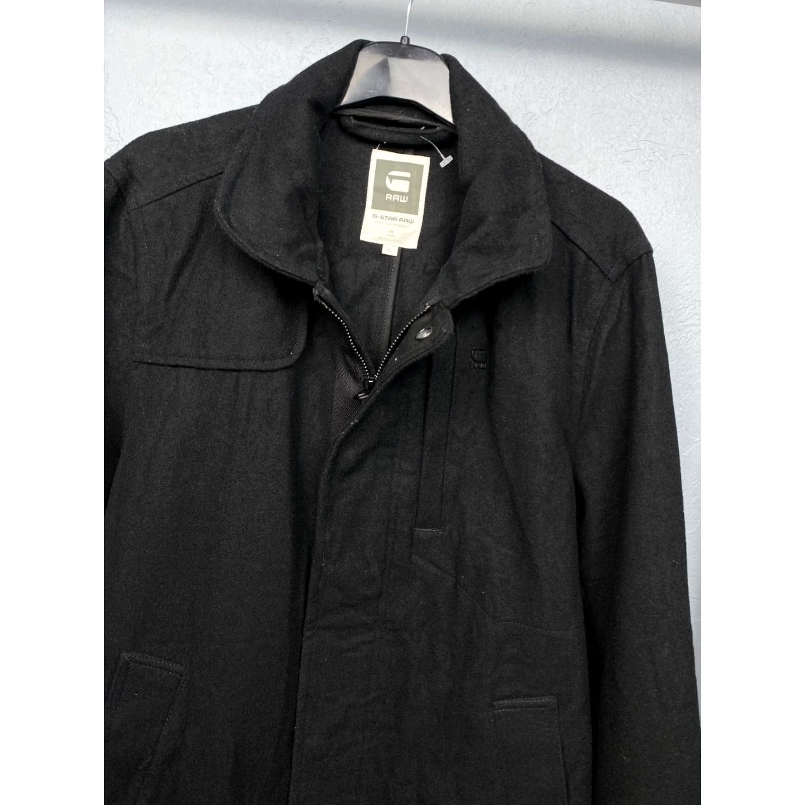 G-Star G Star Raw Mens Wool Coat Garber Trench Jacket XL Coat Mens Gray Wool Blended Overcoat Garber coats Size US XL / EU 56 / 4 - 2 Thumbnail
