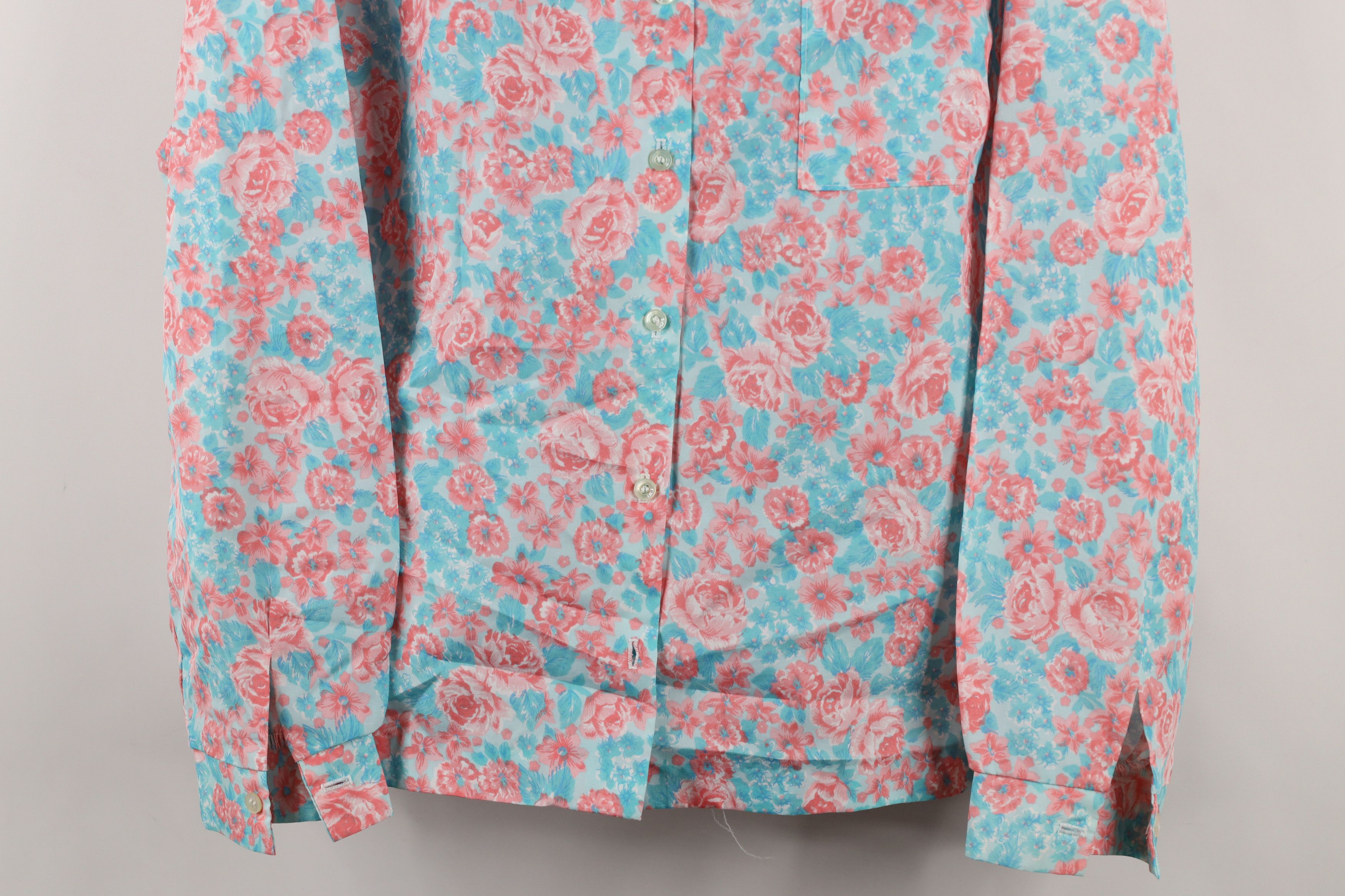 Vintage Vintage 70s Streetwear Over Print Collared Button Shirt USA Size L / US 10 / IT 46 - 3 Thumbnail