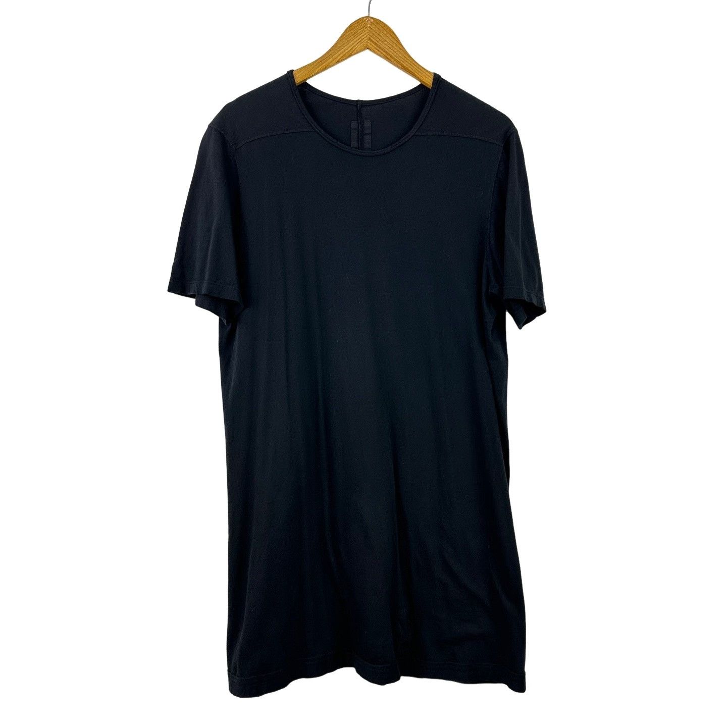 Rick Owens Rick Owens Black Longline T-Shirt Size S Size US S / EU 44-46 / 1 - 1 Thumbnail