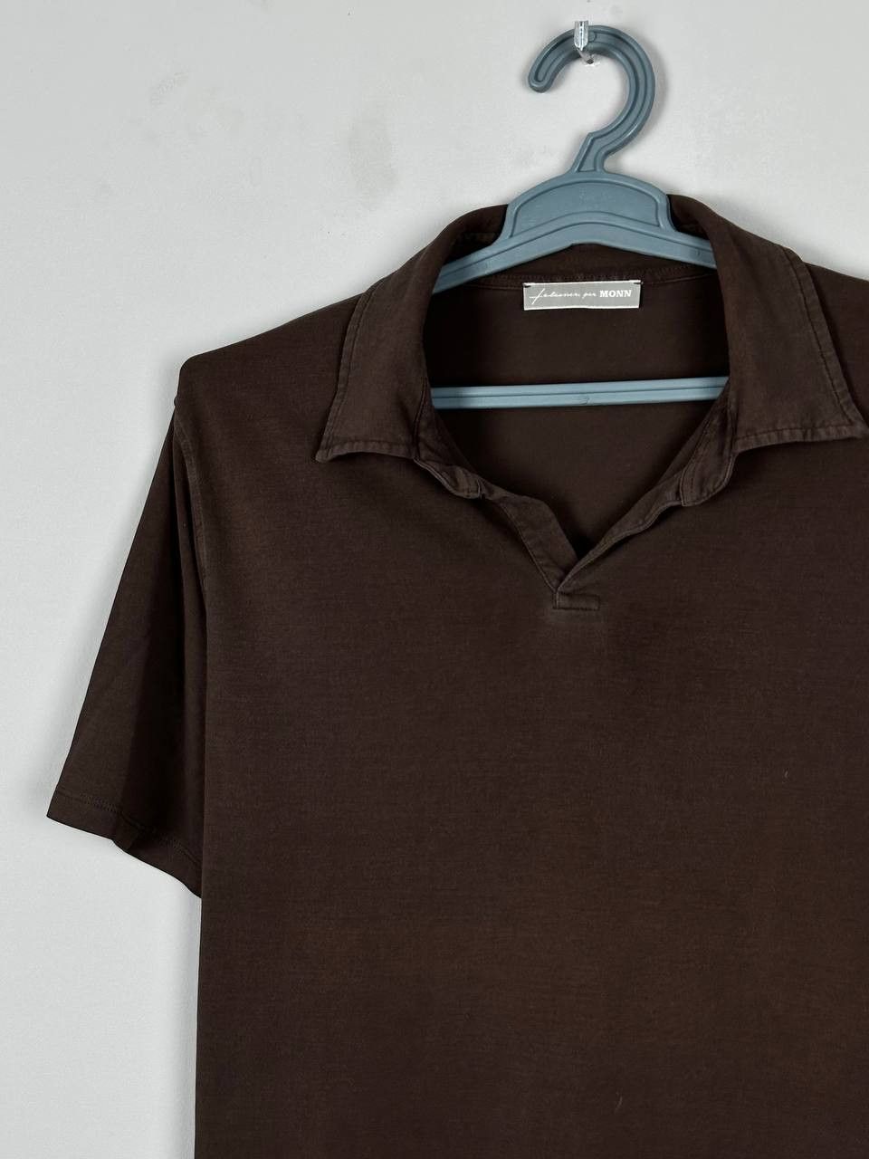 Other Falconeri Per Monn Luxury Brown Cotton Silk Polo T Shirt Size US L / EU 52-54 / 3 - 1 Thumbnail