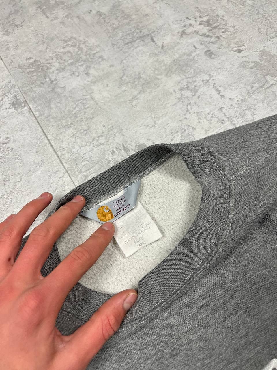 Carhartt Vintage Y2K Carhartt Sweatshirt Embroidered Big Logo Size US L / EU 52-54 / 3 - 10 Thumbnail