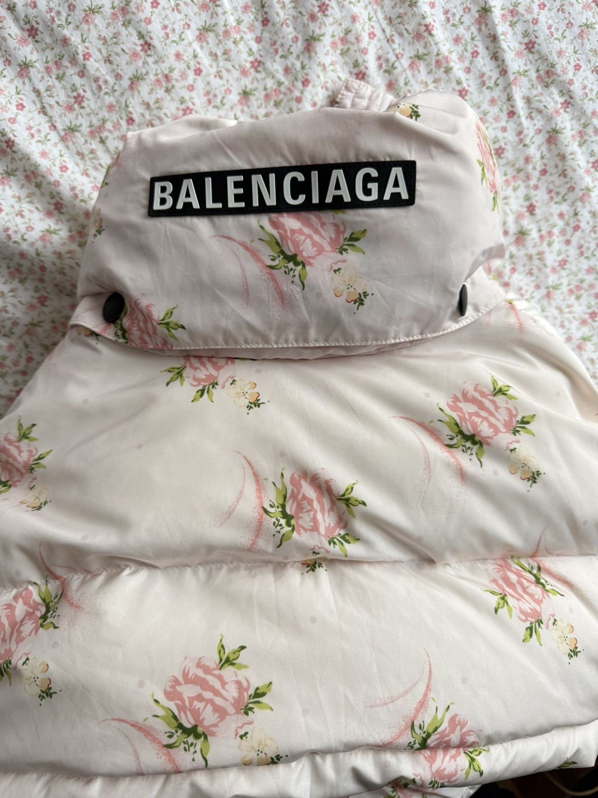 Balenciaga Balenciaga 2018 Floral Print Down Coat Size S / US 4 / IT 40 - 4 Thumbnail