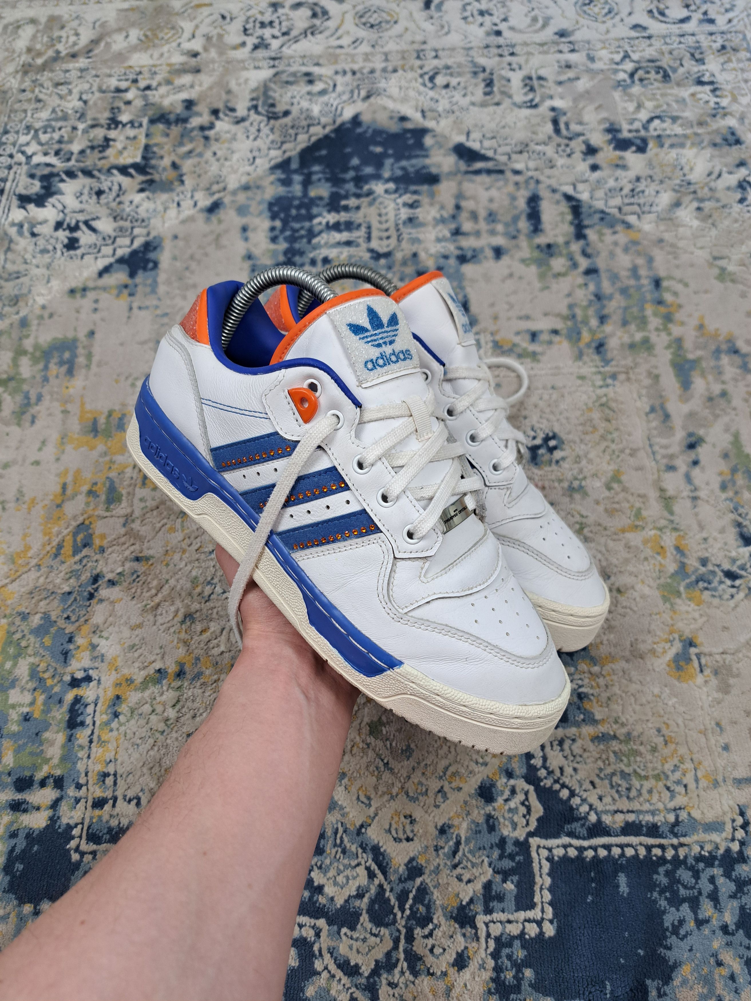 Adidas Adidas x Swarovski Crystals Rivalry Low Very Rare Sneakers Size US 7 / EU 40 - 1 Thumbnail