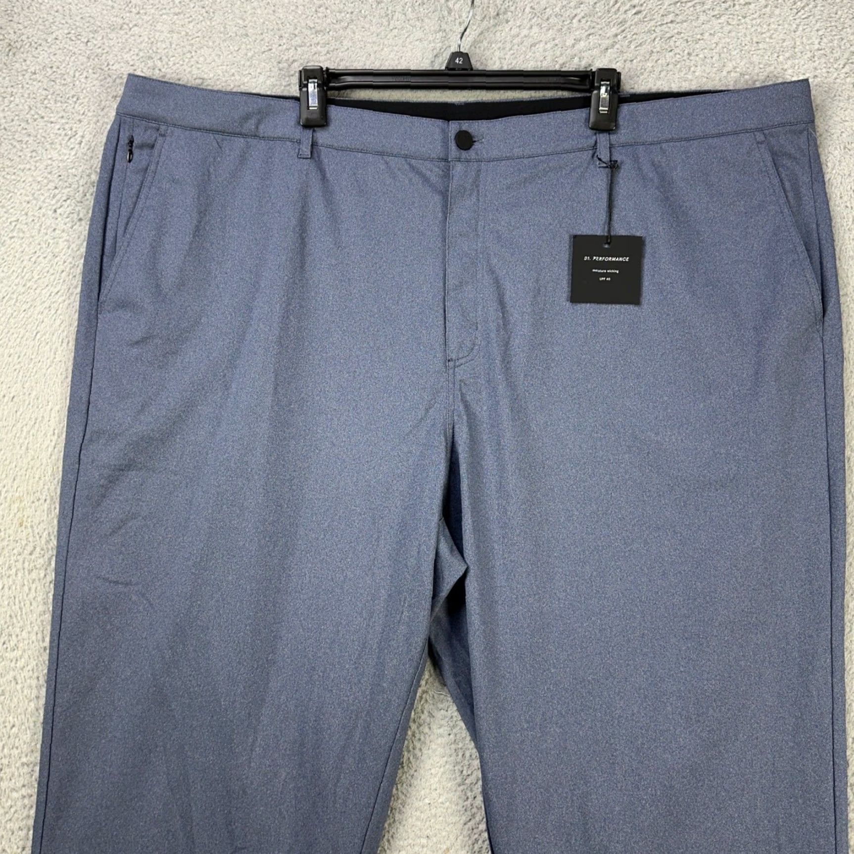 Vintage 01.Algo Mens Chino Golf Pants 44 Blue Performance Tech Straight Pocket Logo NEW Size US 44 / EU 60 - 3 Thumbnail