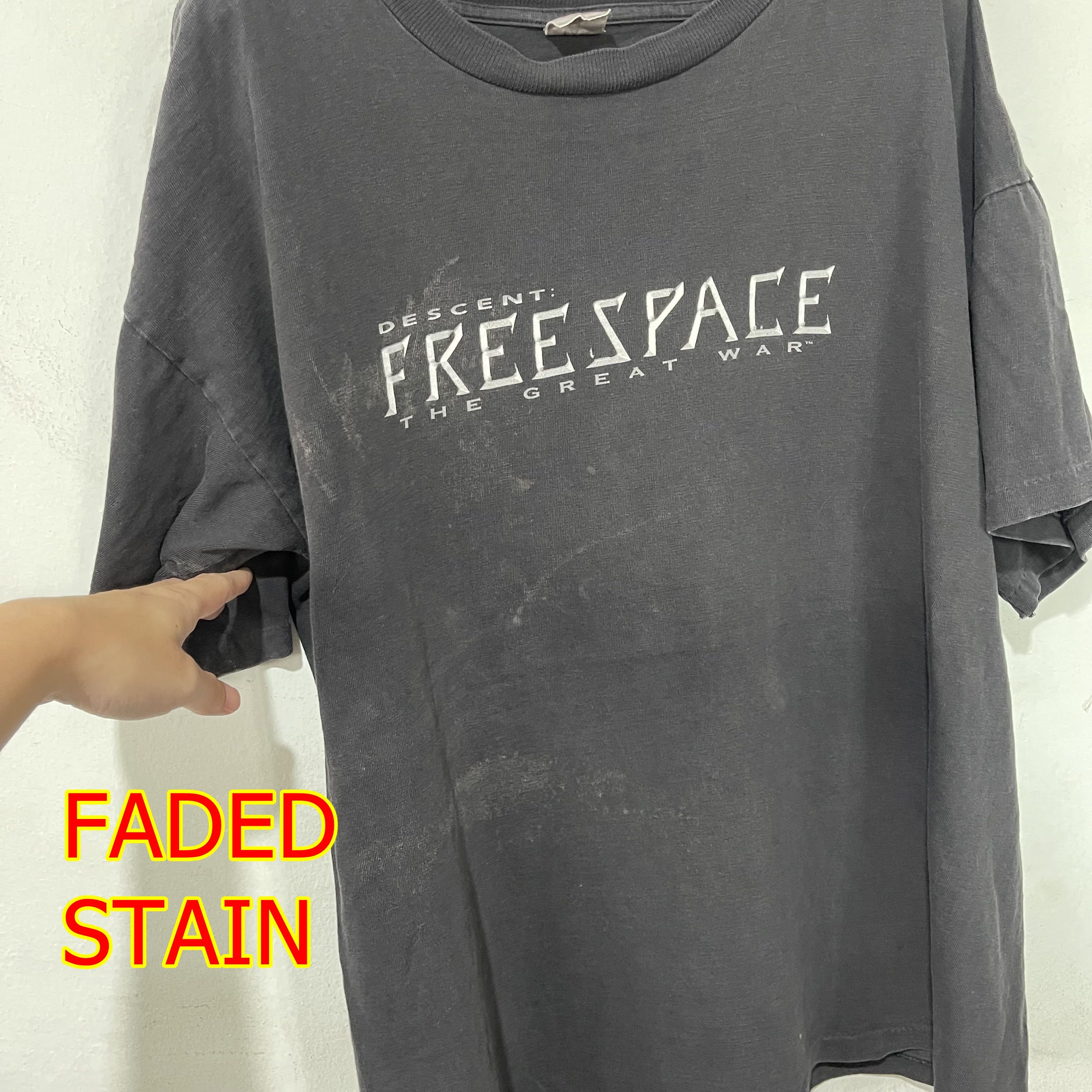 Vintage Vintage 1998 Descent FreeSpace The Great War T-Shirt Size US XL / EU 56 / 4 - 11 Thumbnail