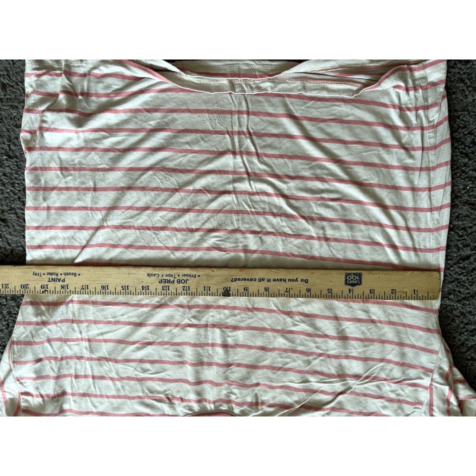 Vintage C&C California Pink Striped Crew Top Shirt Short Sleeve M Women's Size M / US 6-8 / IT 42-44 - 3 Thumbnail