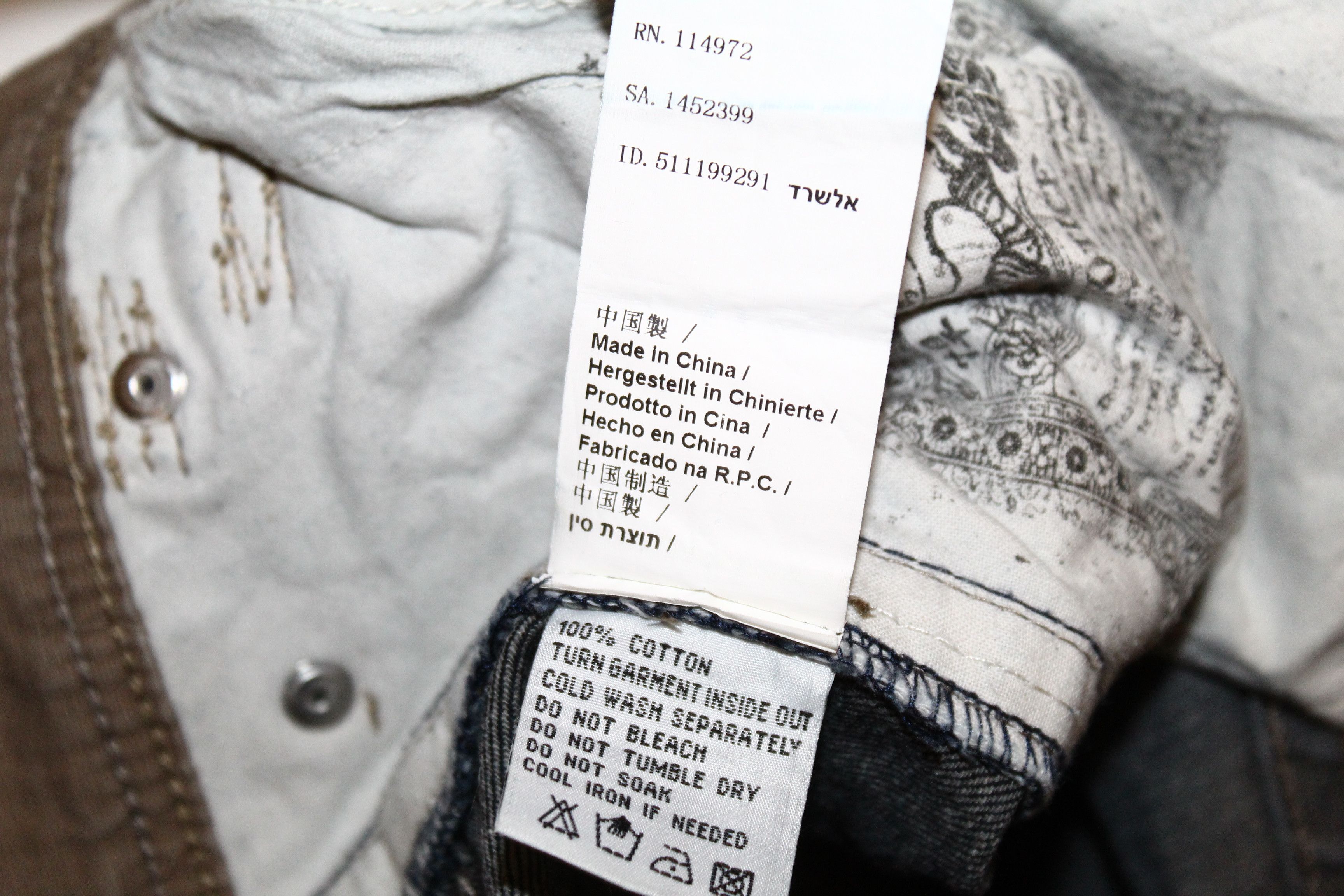 If Six Was Nine 💥Tough JeanSmith Jackson Cargo Pockets Arc Jeans Size US 33 - 13 Thumbnail