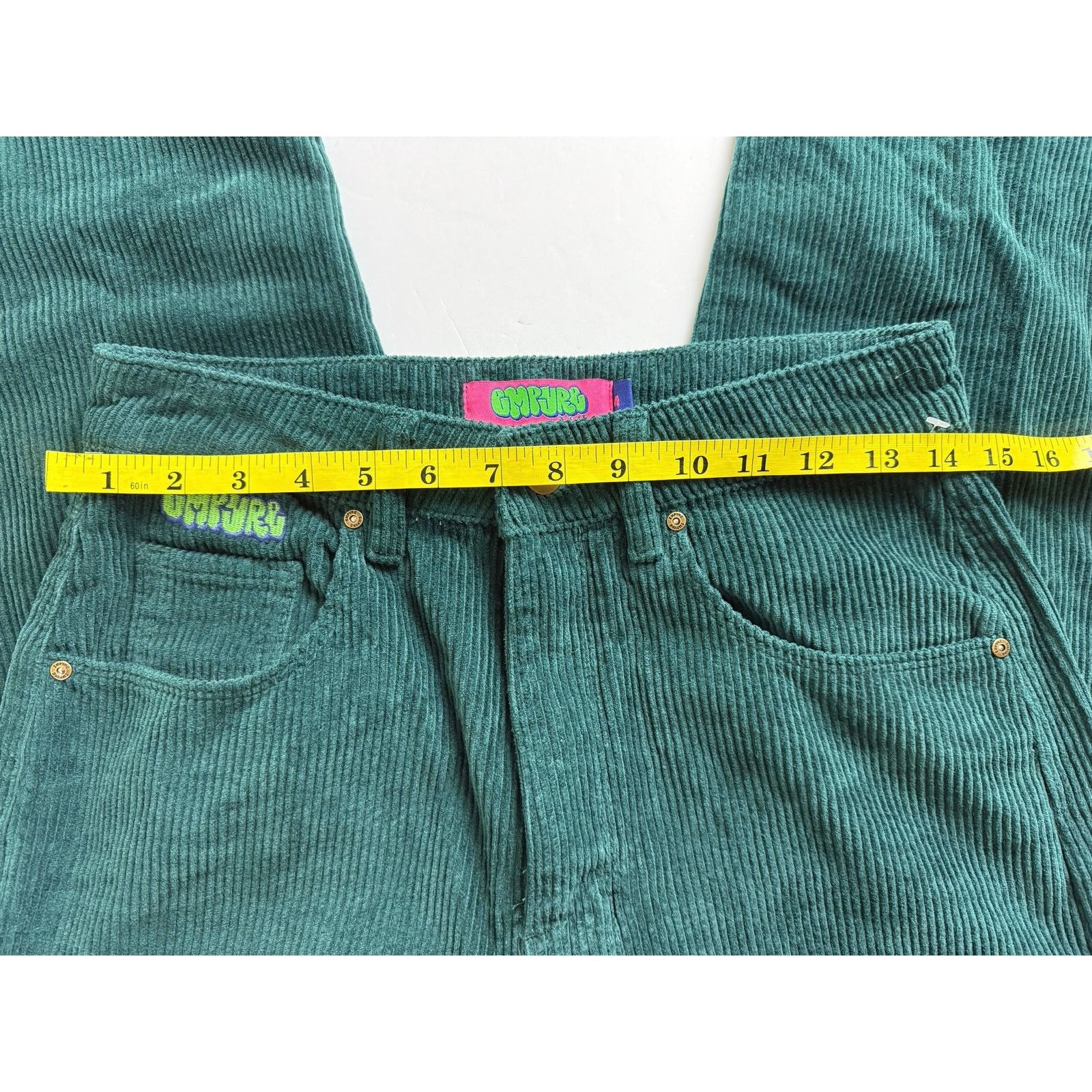 Empyre Empyre Tori Ponderosa Corduroy Skate Pants - Green, Size 4 Size 27" / US 4 / IT 40 - 6 Thumbnail