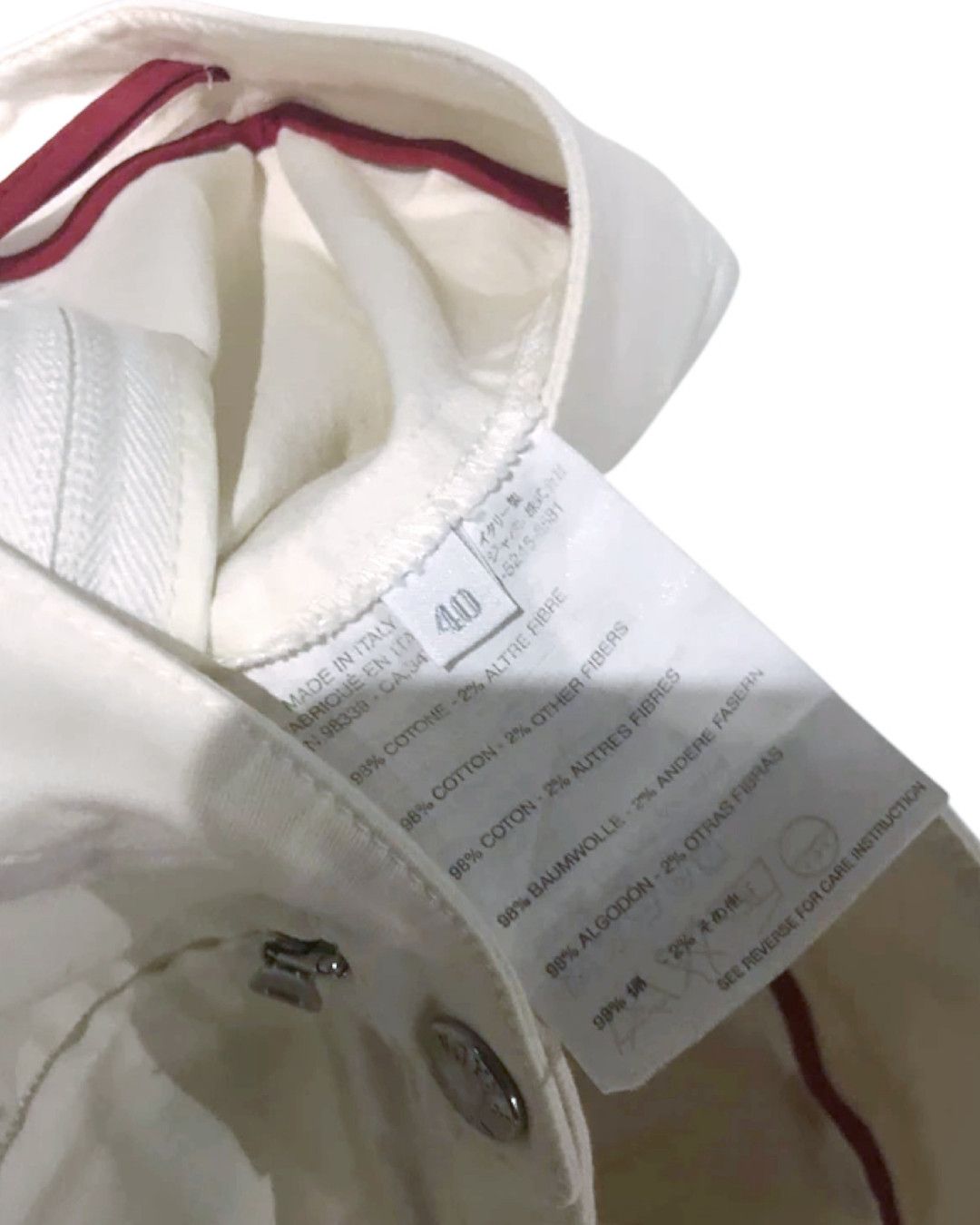 Prada Prada White Double Panel Zip Skirt w/ Modular Details 2000s Size 27" / US 4 / IT 40 - 3 Thumbnail
