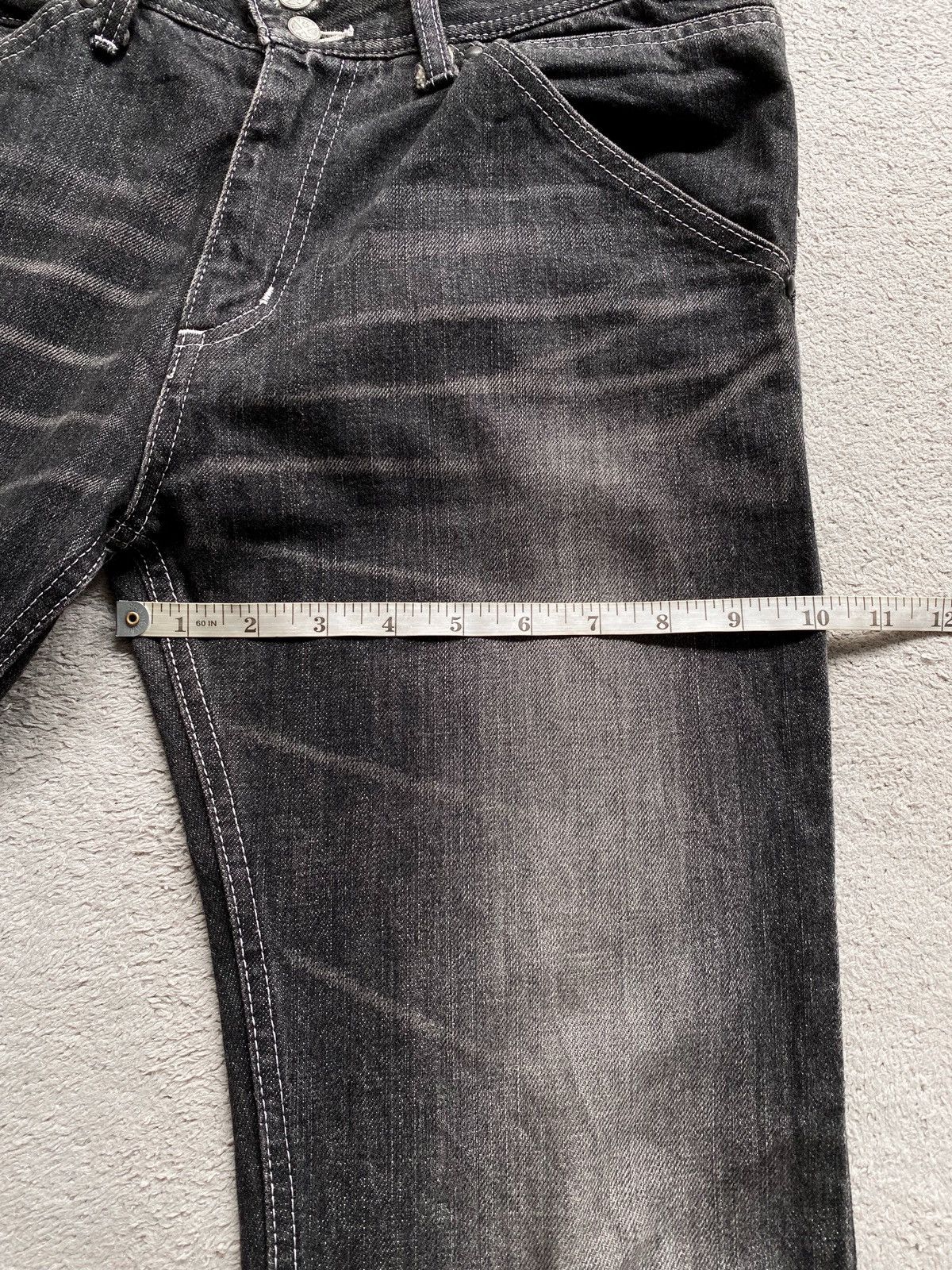 If Six Was Nine 💥Sick💥 Roen Wing Denim Flare Jeans Size US 31 - 15 Thumbnail