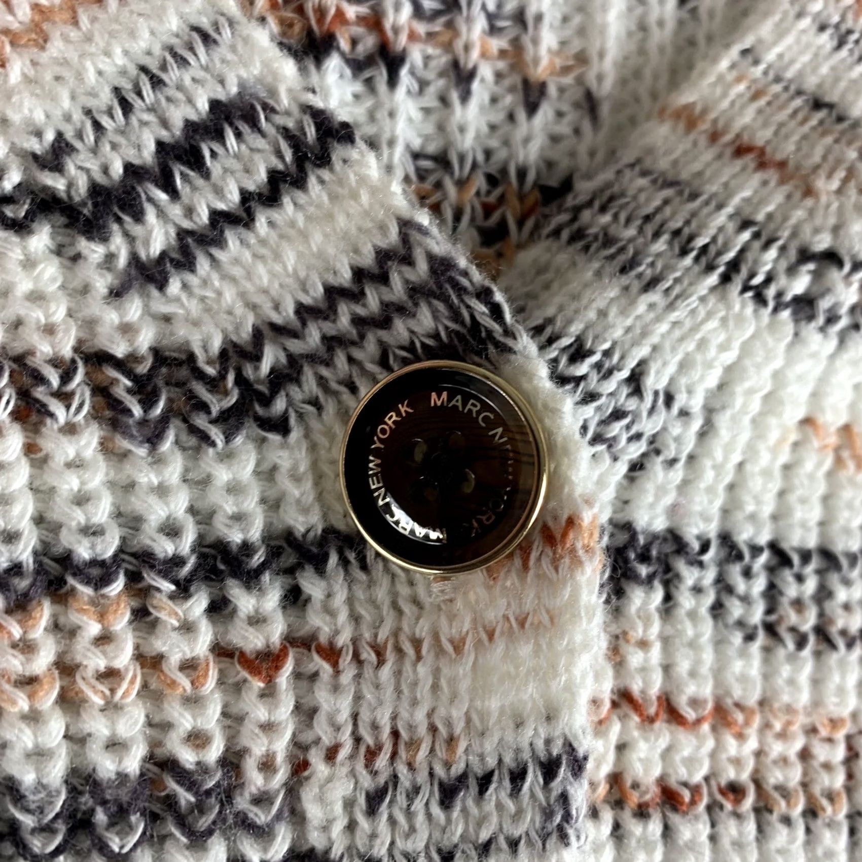 Vintage MARC NEW YORK KNIT SWEATER WOMENS XS WHITE V-NECK CARDIGAN BUTTONS Size XS / US 0-2 / IT 36-38 - 4 Thumbnail