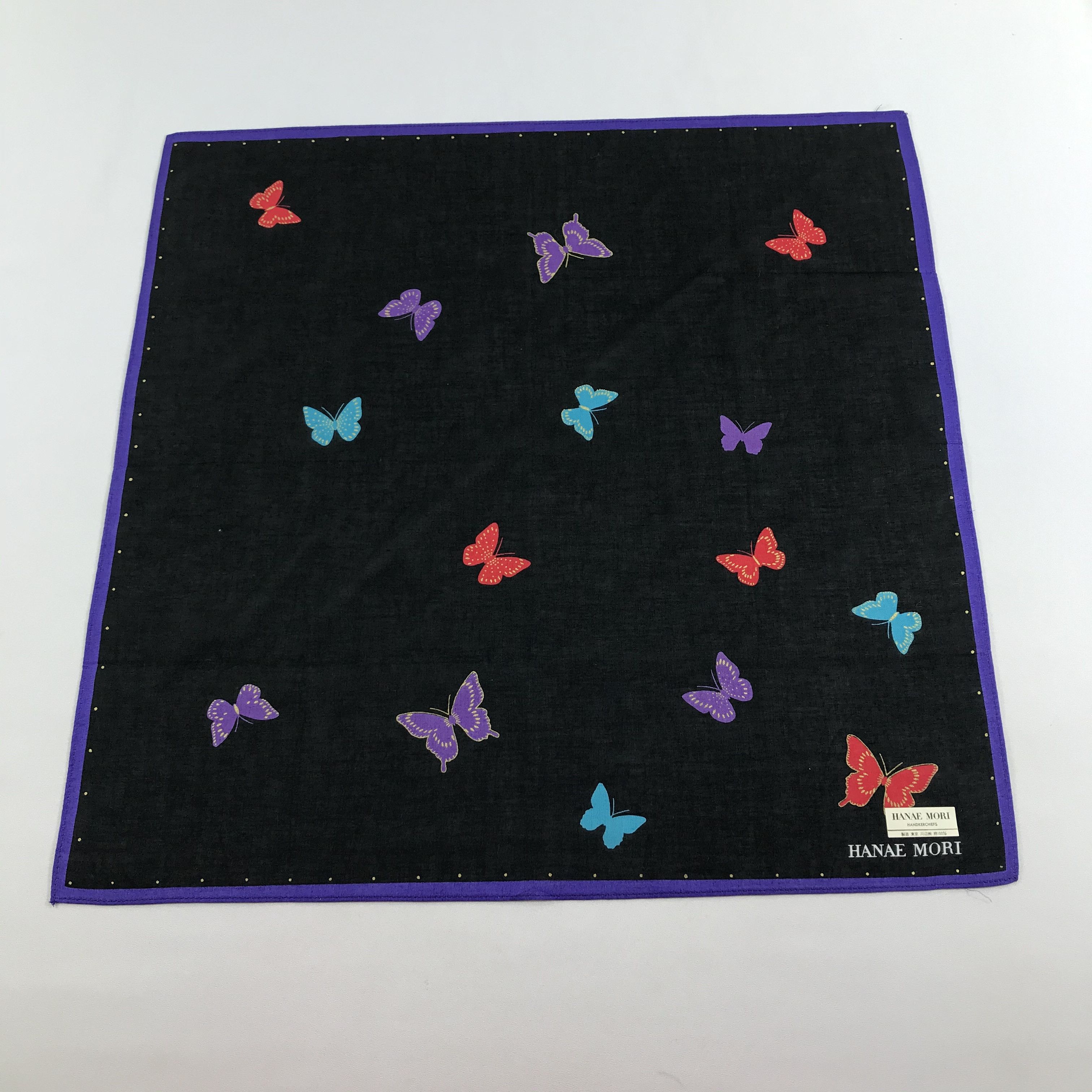 Hanae Mori Hanae Mori Handkerchief Neckerchief Bandana H928 Size ONE SIZE - 2 Thumbnail
