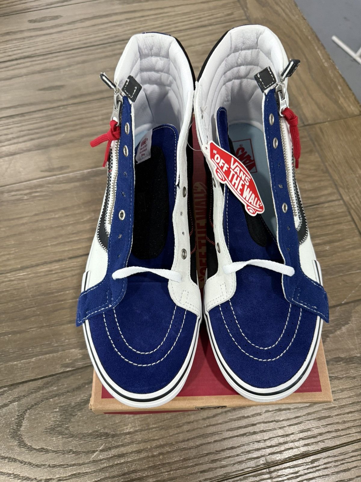 Designer × Vans ⚡️ VANS Sk8-Hi Reissue CAP Blueprint Hi Top Shoes Size 13 ⚡️ Size US 13 / EU 46 - 6 Thumbnail