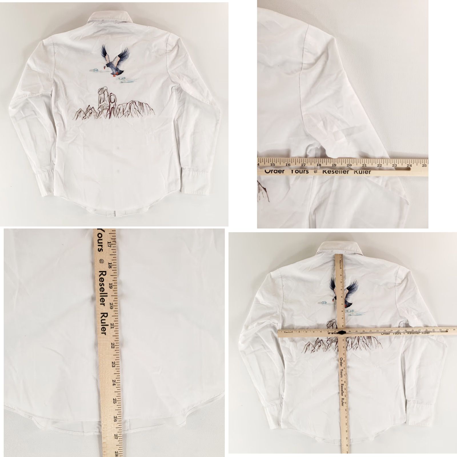 Vintage Rocking K Ranchwear Kennington Pearl Snap Shirt White Embroidered Mens S Rocking K Ranchwear Pearl Snap Shirt White Embroidered Mens S Size US S / EU 44-46 / 1 - 8 Thumbnail