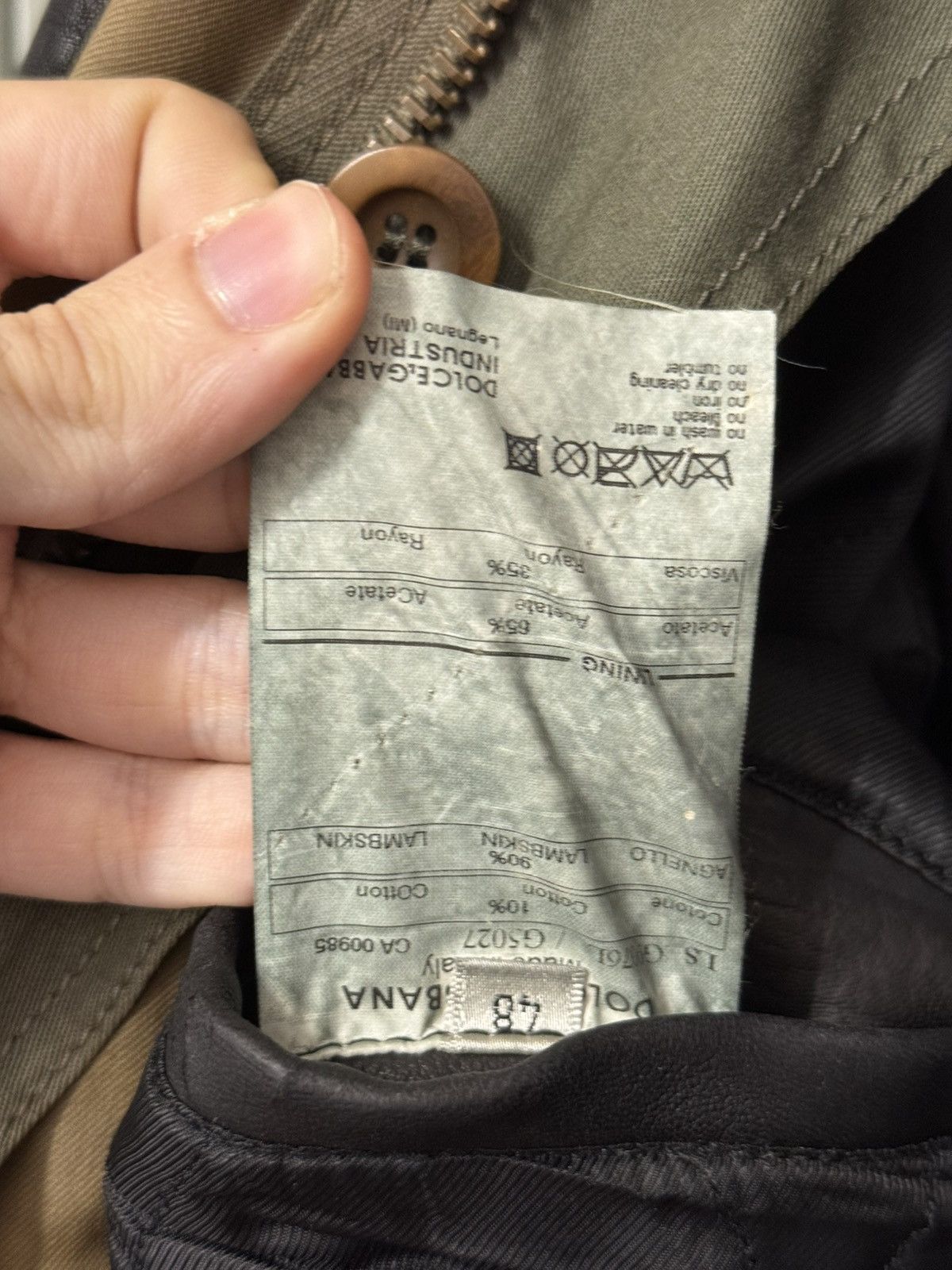Dolce & Gabbana A/W2005 DOLCE & GABBANA HYBRID MILITARY SHEARLING JACKET Size US M / EU 48-50 / 2 - 9 Thumbnail