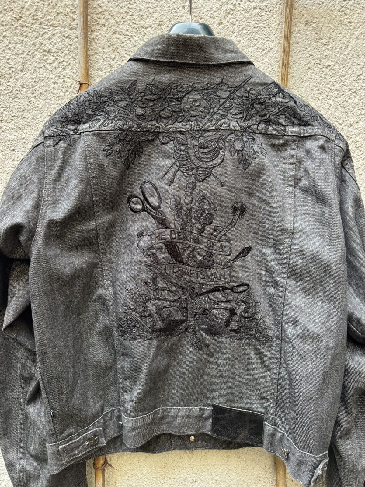 Vintage Vintage graphic denim jacket Size US XL / EU 56 / 4 - 4 Thumbnail