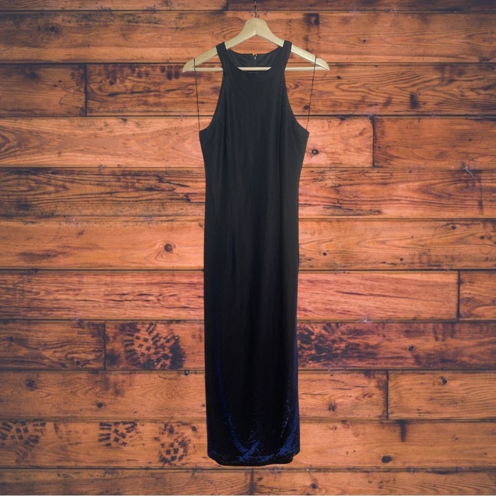 chinese dress ladies Vintage All That Jazz Blue & Navy Floral Sleeveless Maxi Dress main image 0