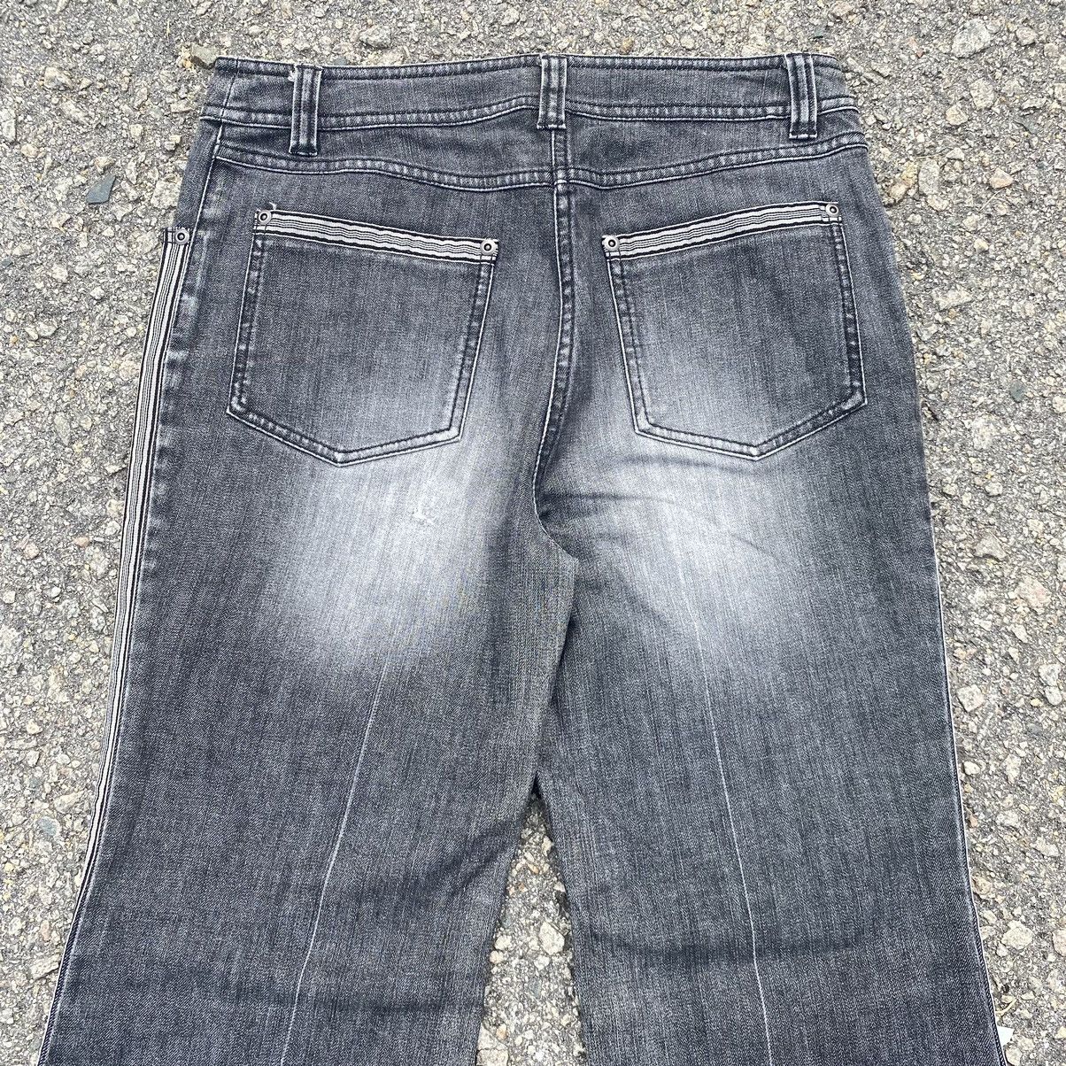 Japanese Brand Vintage Les Habit Distressed Faded Flare Jeans Size 29" - 11 Thumbnail
