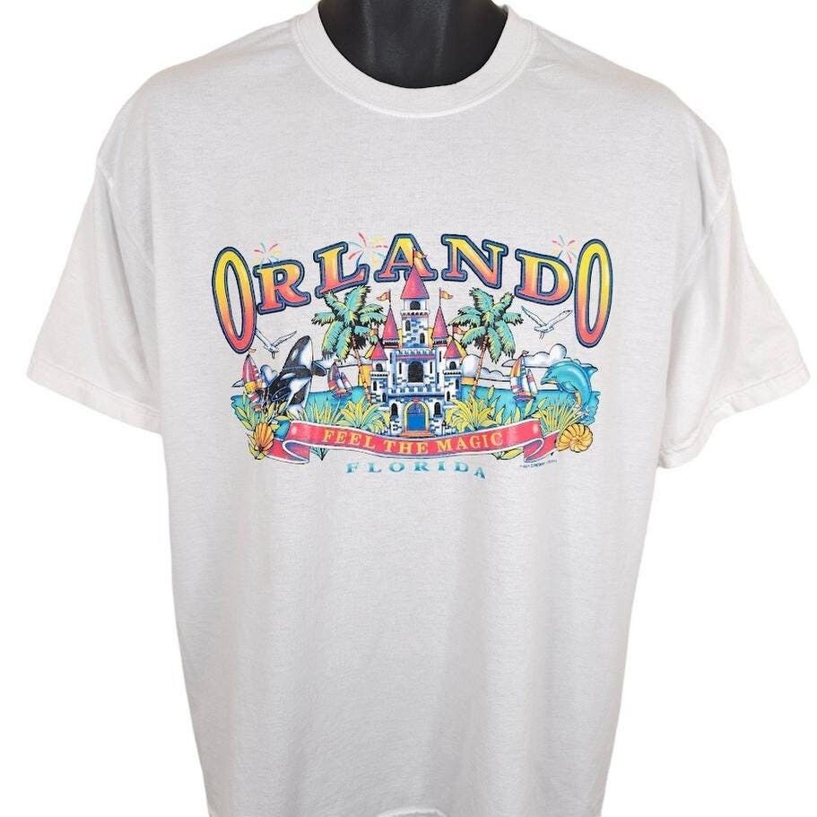 Vintage Vintage Orlando Florida T Shirt Mens Size Large White 90s Size US L / EU 52-54 / 3 - 1 Thumbnail