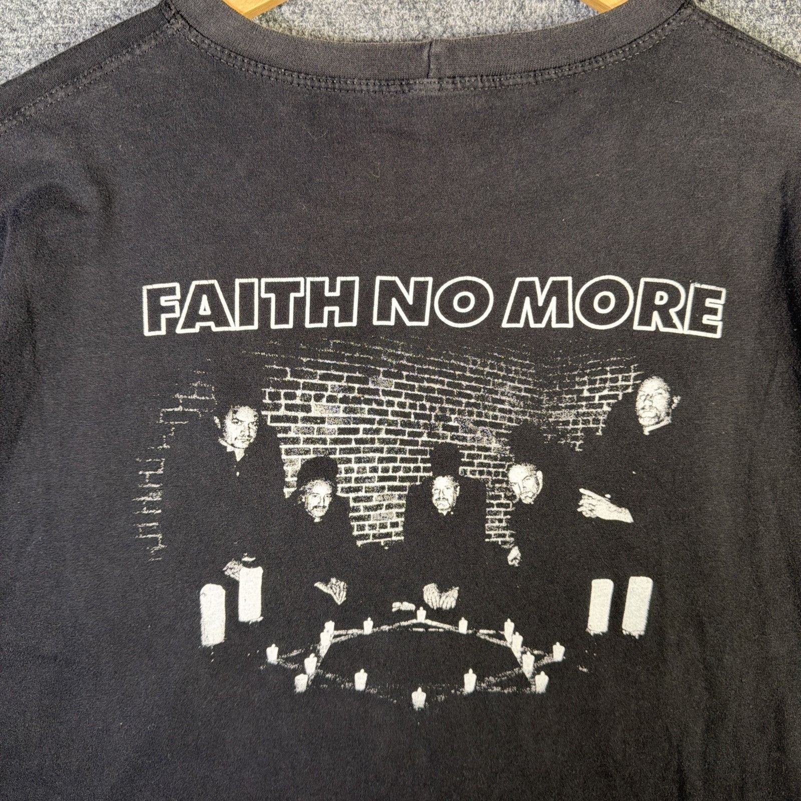 Band Tees Vintage Faith No More Shirt Mens Medium Black 90s Band Tee Size US M / EU 48-50 / 2 - 3 Thumbnail