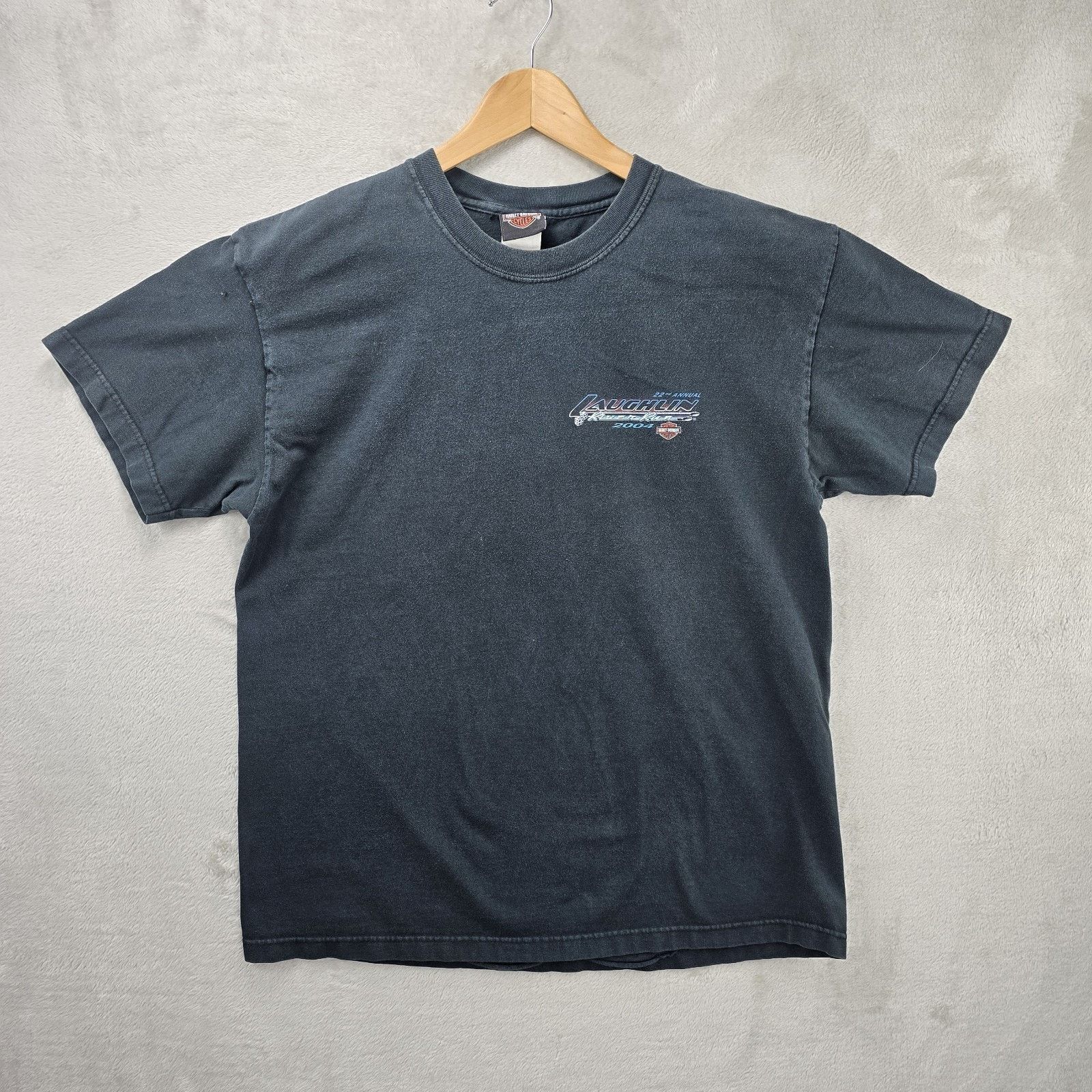 Harley Davidson Vintage Harley Davidson Shirt L Laughlin River Run 2004 Y2K Size US L / EU 52-54 / 3 - 3 Thumbnail