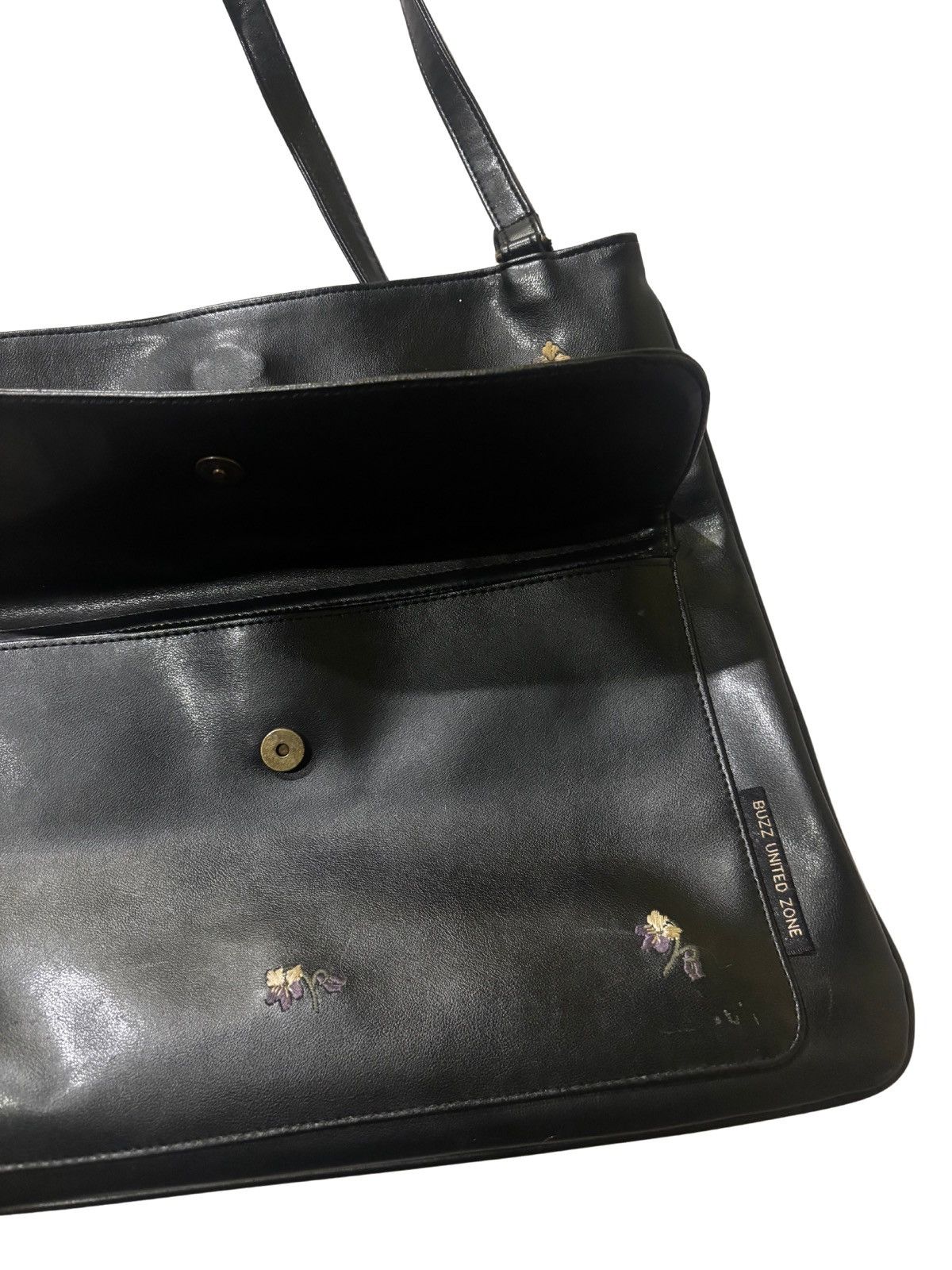 Other Antique black leather embroidered bag Size ONE SIZE - 3 Thumbnail