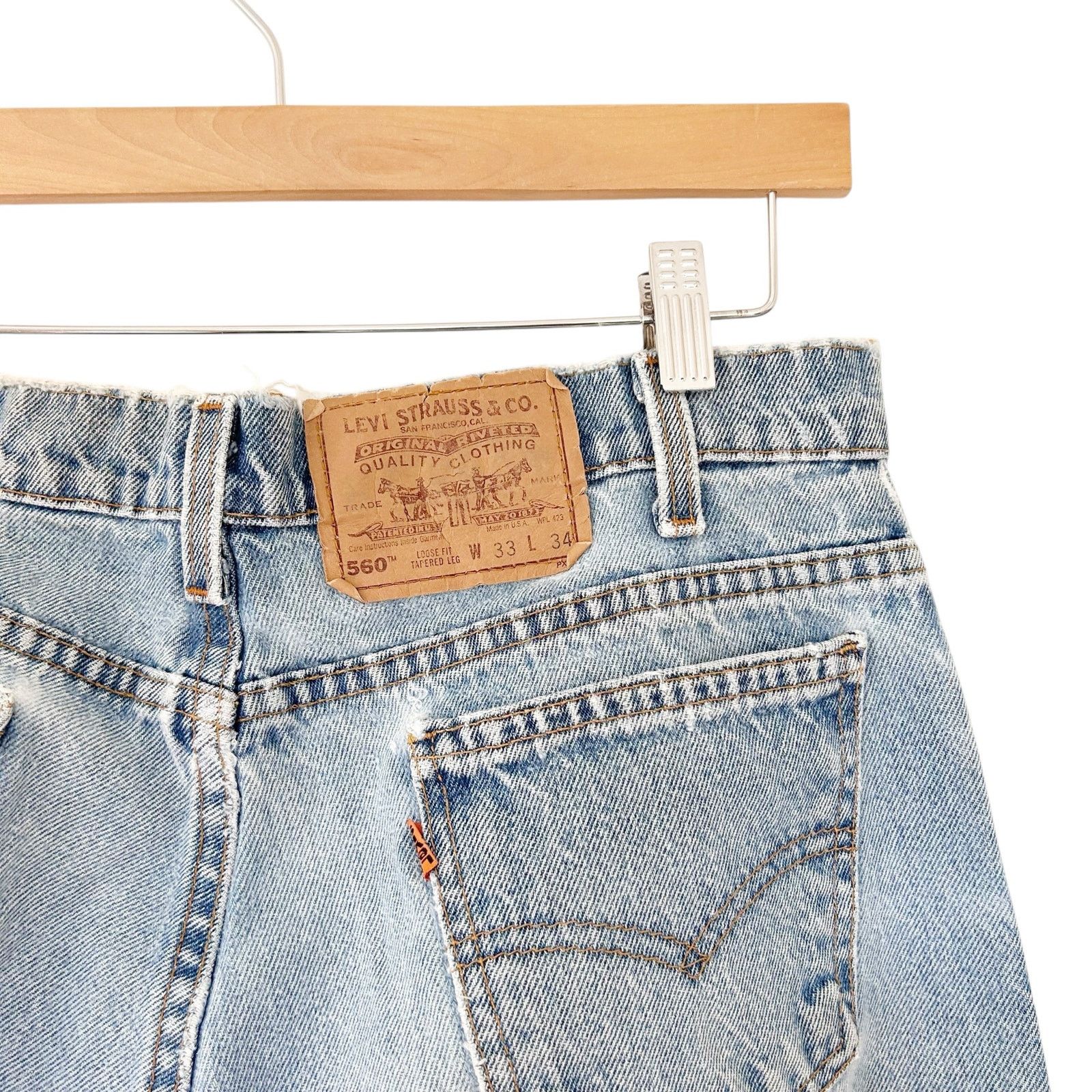 Levi's Vintage Levis 560 Loose Fit Tapered Leg Jeans Sz 33x34 Size US 33 - 5 Thumbnail