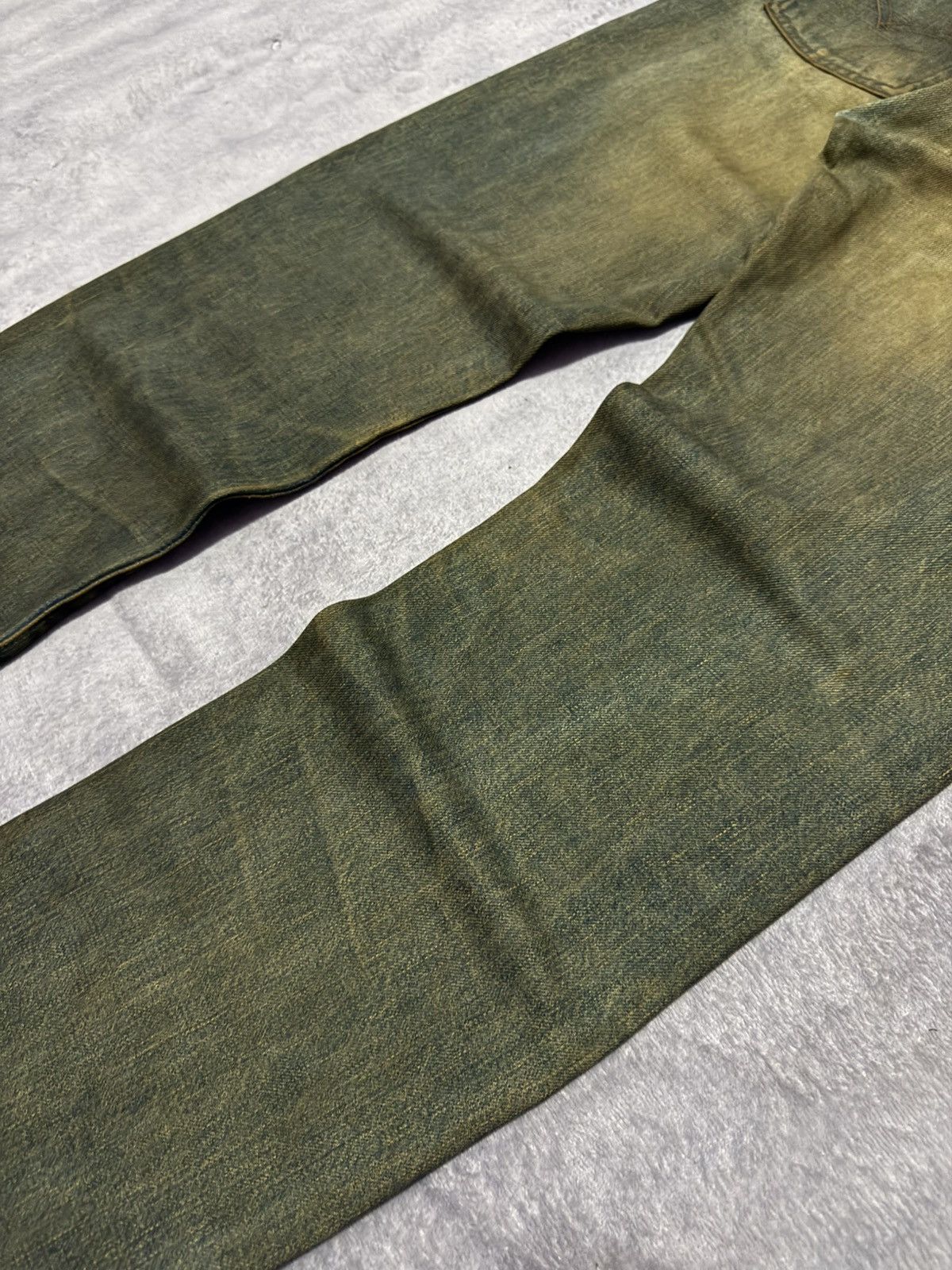 Levi's × Vintage Vintage 90s LEVIS 502 Big E LVC 60s Selvedge Mud Wash Jeans Size US 30 / EU 46 - 13 Thumbnail