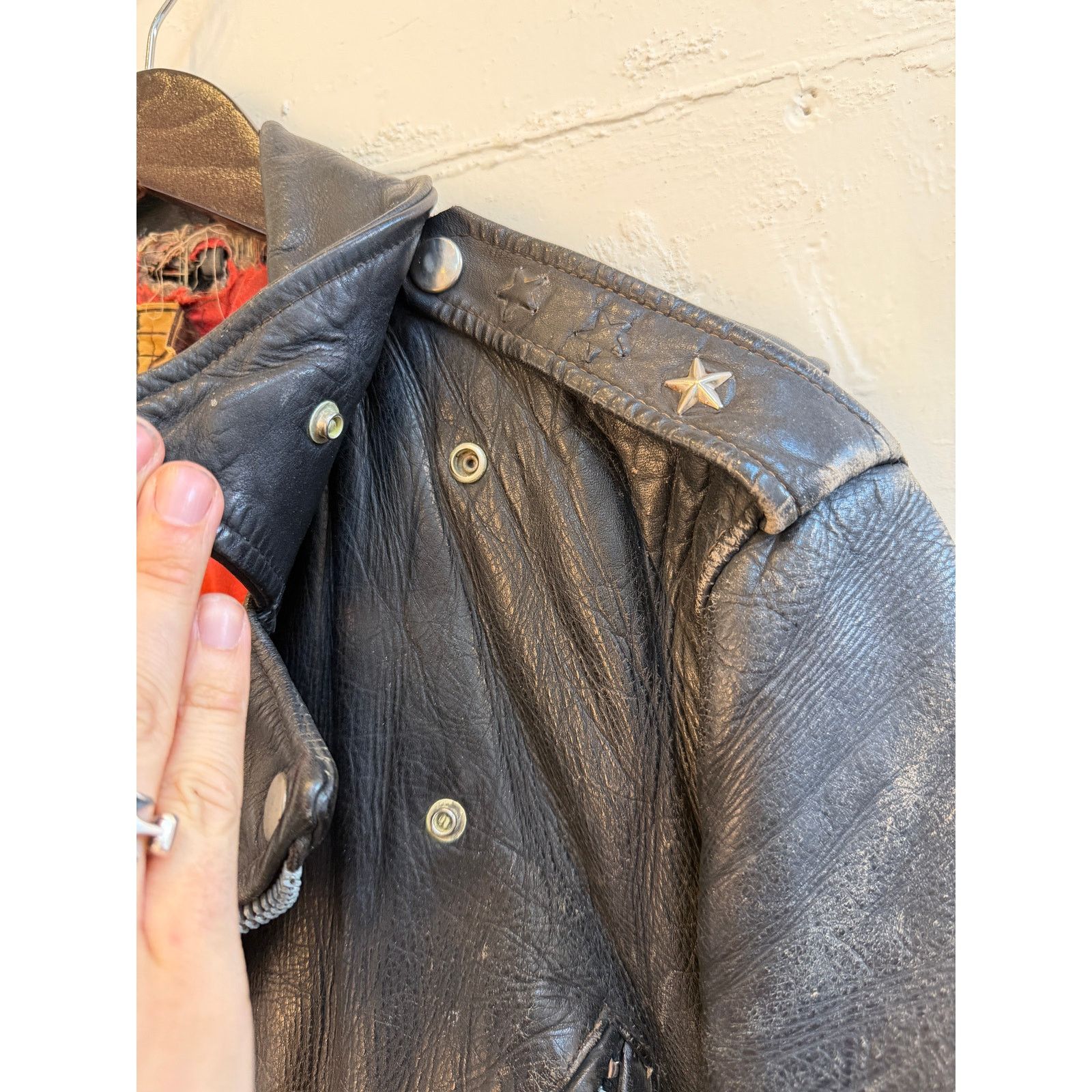 Vintage Vintage Kit Carson 50's Black Leather Moto Jacket Size US S / EU 44-46 / 1 - 7 Thumbnail