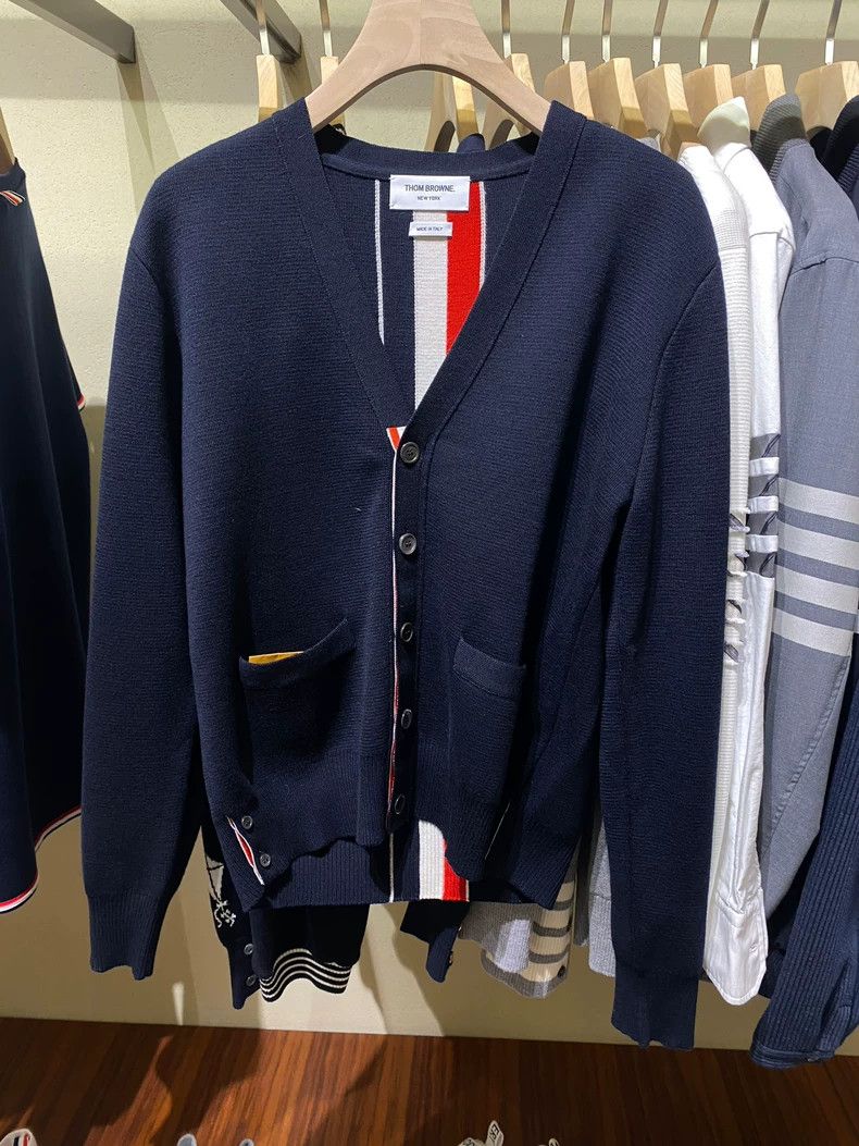 Thom Browne Thom Browne Knitted cardigan jacket Size US M / EU 48-50 / 2 - 1 Thumbnail
