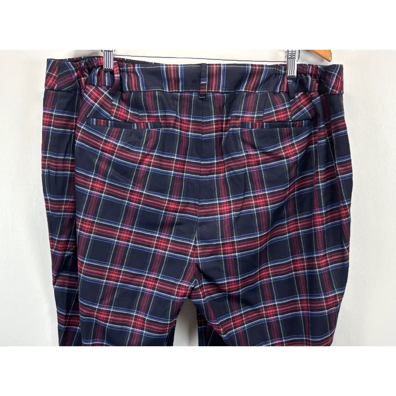 Talbots Talbots High Waist Hampshire Ankle Pants 22W Women Plaid Wool Blend Multicolor Size 40" / US 18 - 4 Thumbnail